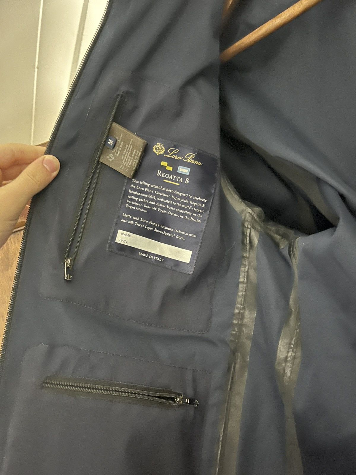 Loro Piana Loro Piana navy regetta jacket size medium Size US M / EU 48-50 / 2 - 2 Thumbnail