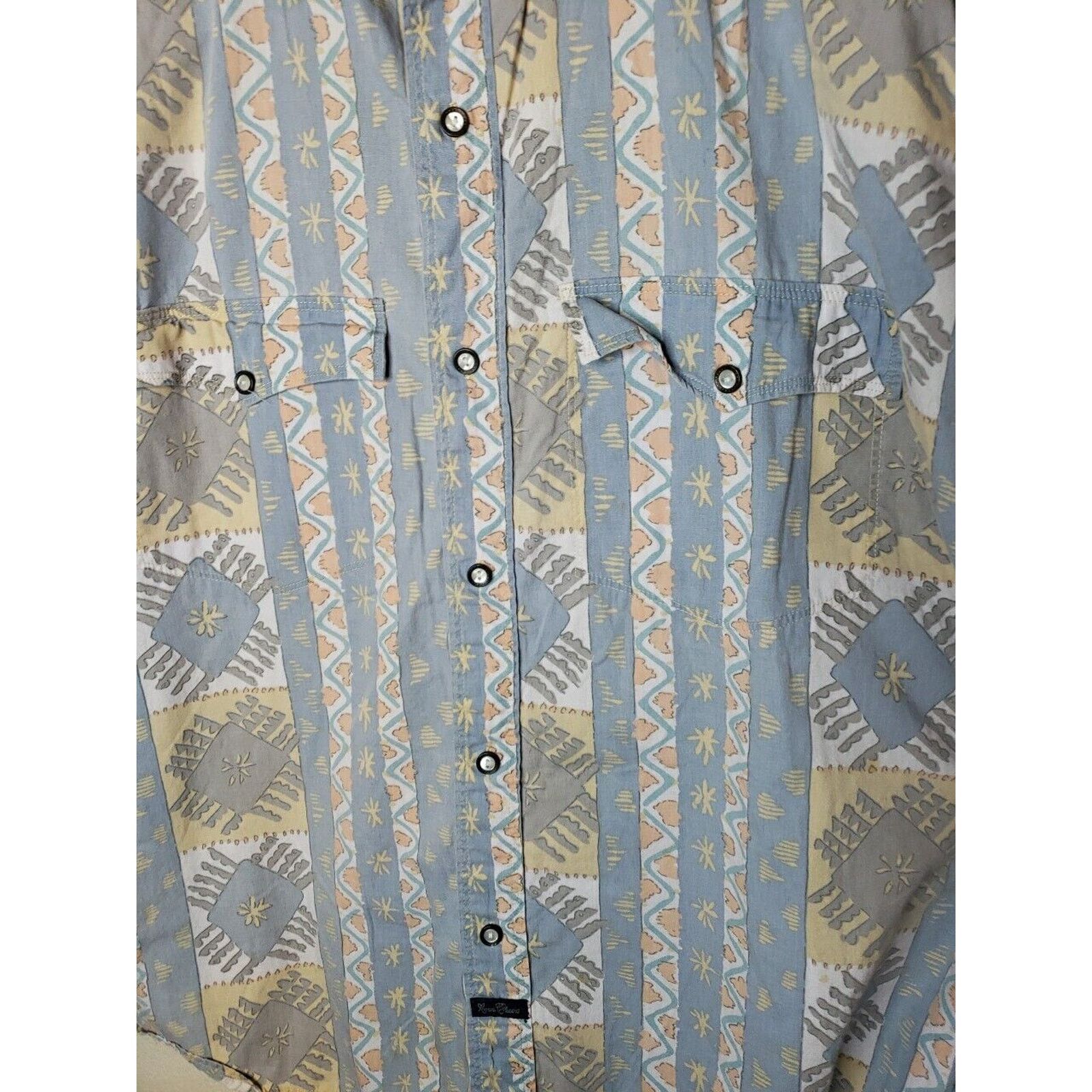 Other Vintage 90s International News Abstract Button Shirt MEDIUM Size US M / EU 48-50 / 2 - 9 Thumbnail