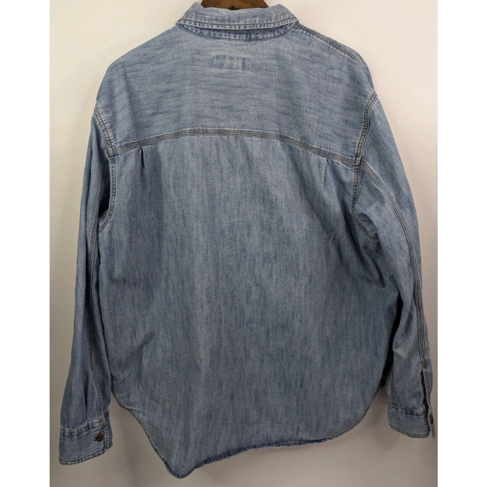 Levi's VINTAGE Levi's Signature Premium Shirt Mens XL Blue Denim Long Sleeve Button-Down 90s Classic Western Size US XL / EU 56 / 4 - 6 Thumbnail