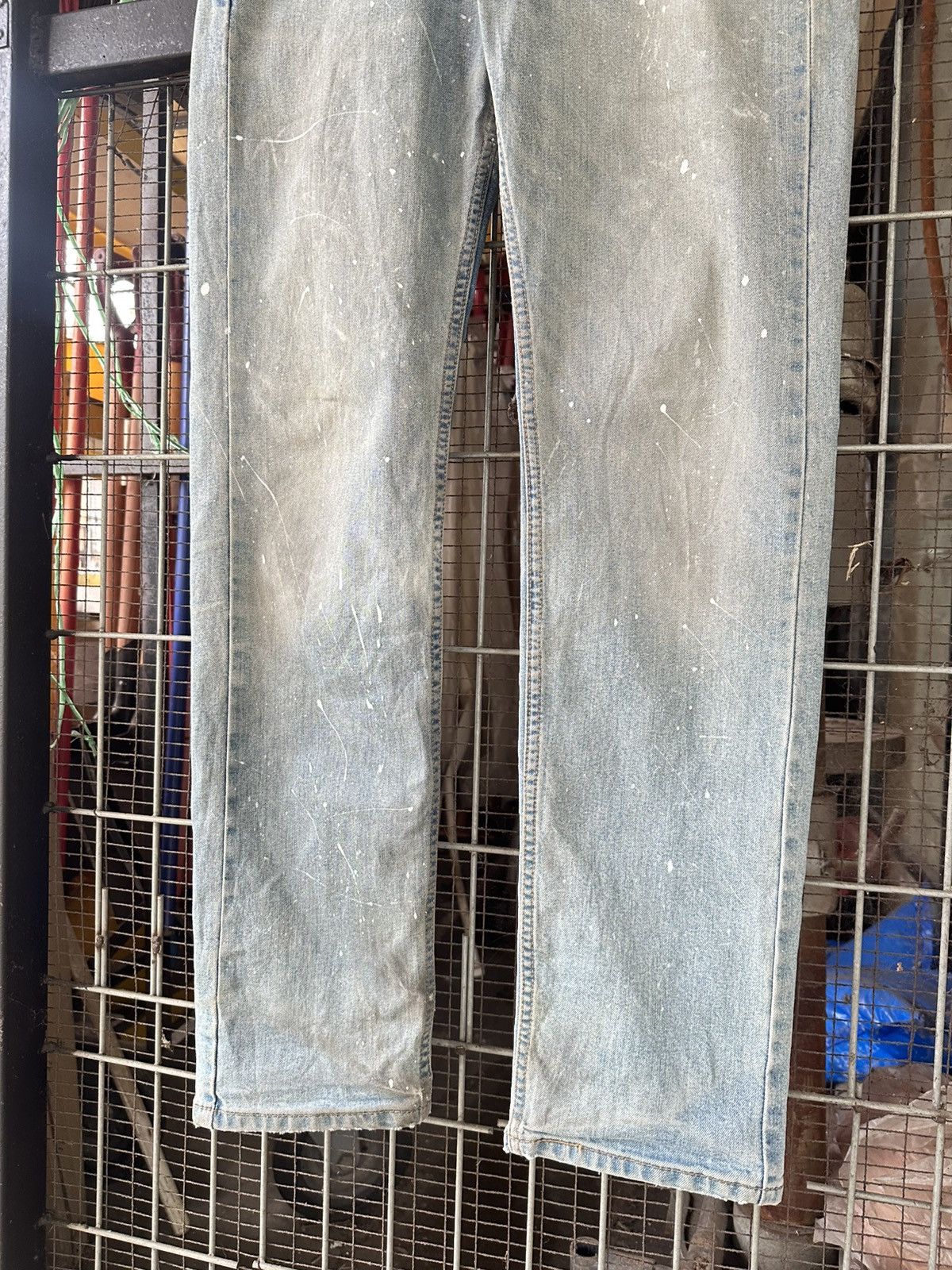 Levi's Vintage Clothing 👹Levi’s 505 Straight Cut Paint Splatters Jeans Size US 30 / EU 46 - 9 Thumbnail