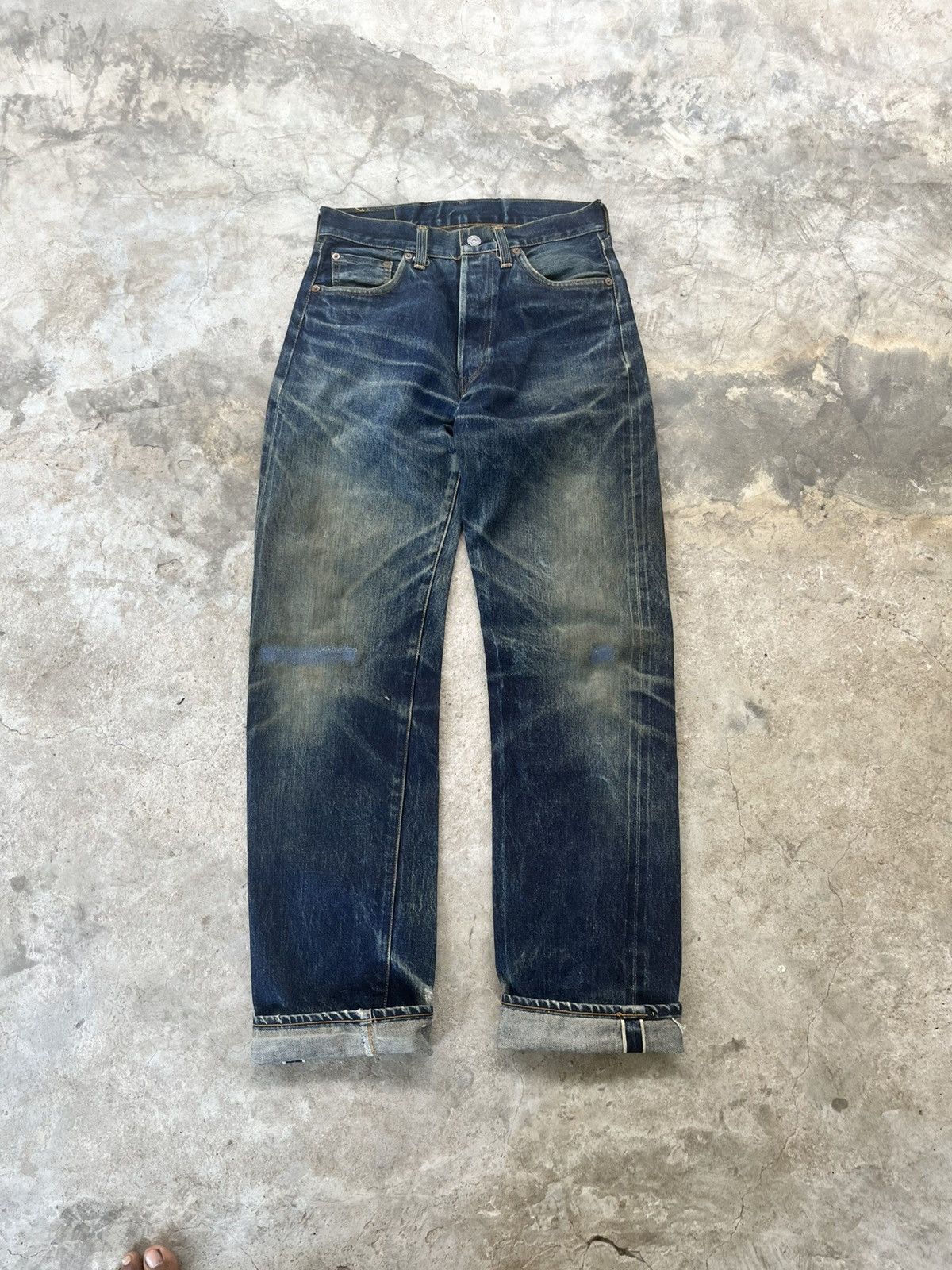 Vintage 1950s Levi’s 501xx lvc made in USA button 555 🇺🇸 Size US 29 - 6 Thumbnail