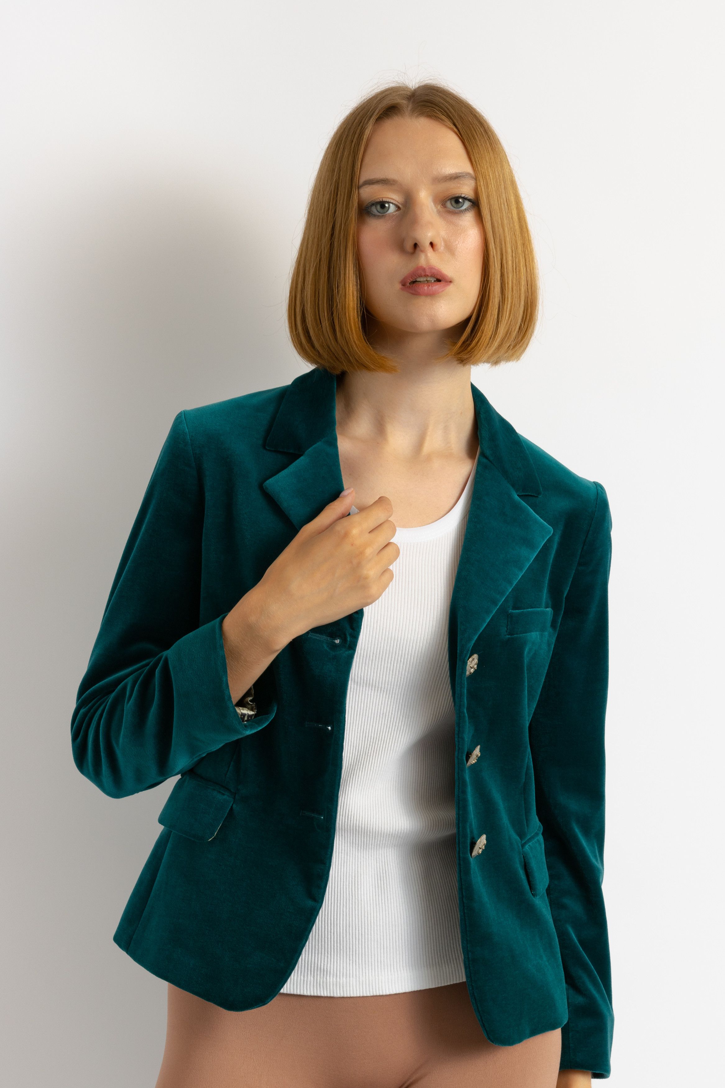 Etro Velvet Velour Blue ETRO Milano Blazer Crop Blazer 5937 Size S / US 4 / IT 40 - 3 Thumbnail