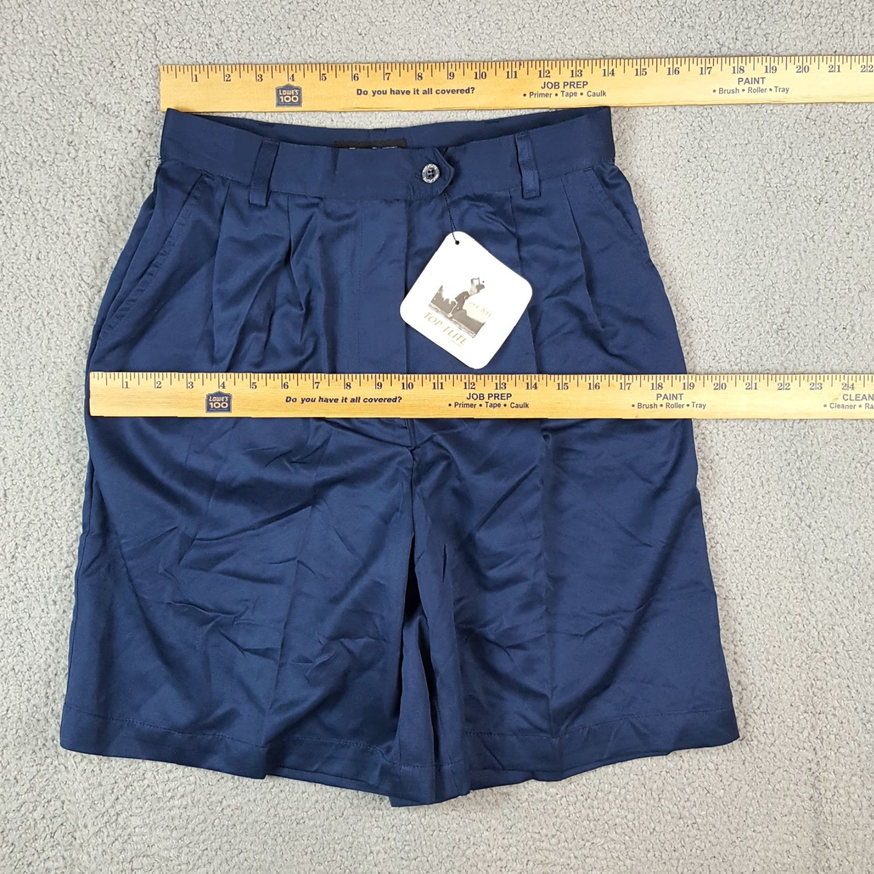Spalding VINTAGE Spalding Women's Golf Shorts Size 12 Pleated Chino Athletic Casual Summer Navy Blue Size 34" / US 12 / IT 48 - 5 Thumbnail