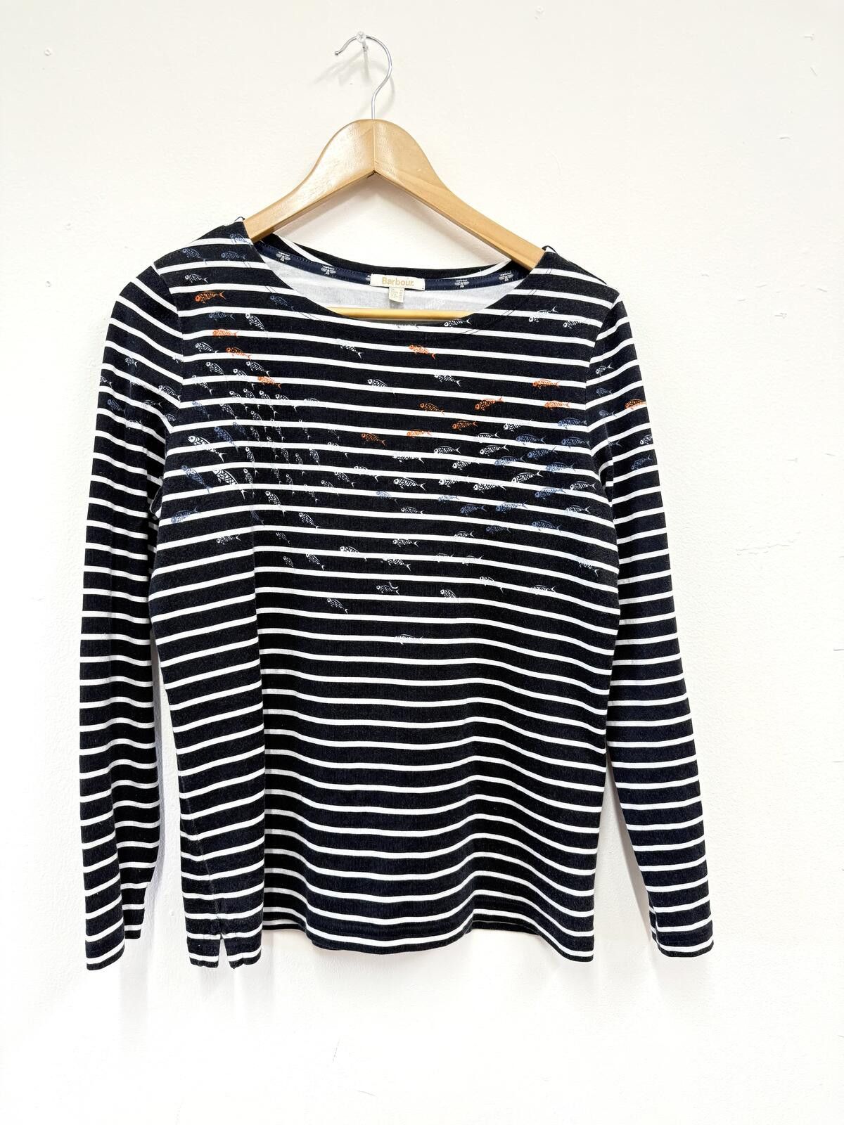 Other Barbour white and black top for women’s in size 14 Size L / US 10 / IT 46 - 1 Thumbnail