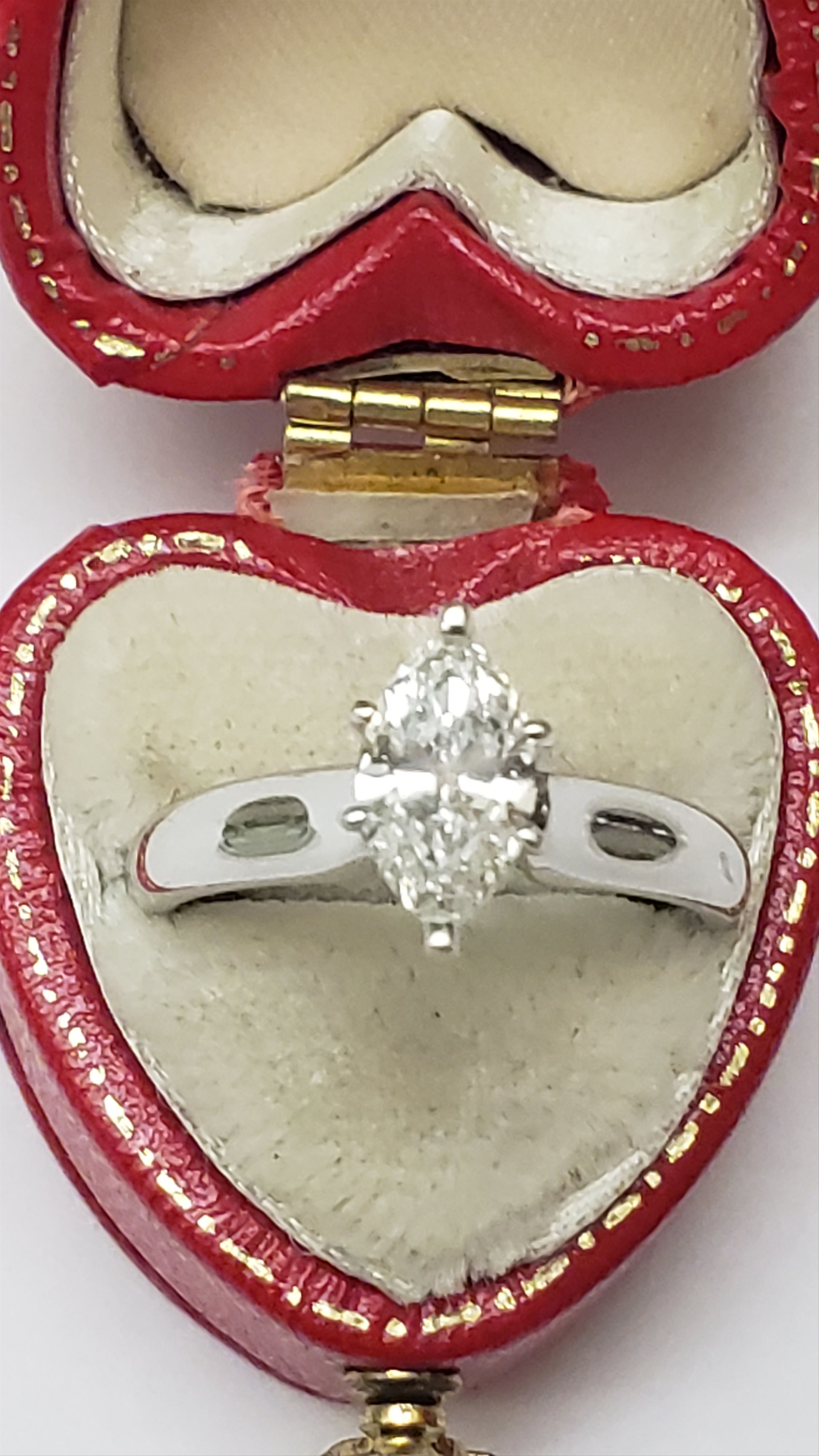 Other GIA Certified! $7,000 14k White Gold 1.01ct Diamond Ring Size ONE SIZE - 1 Thumbnail