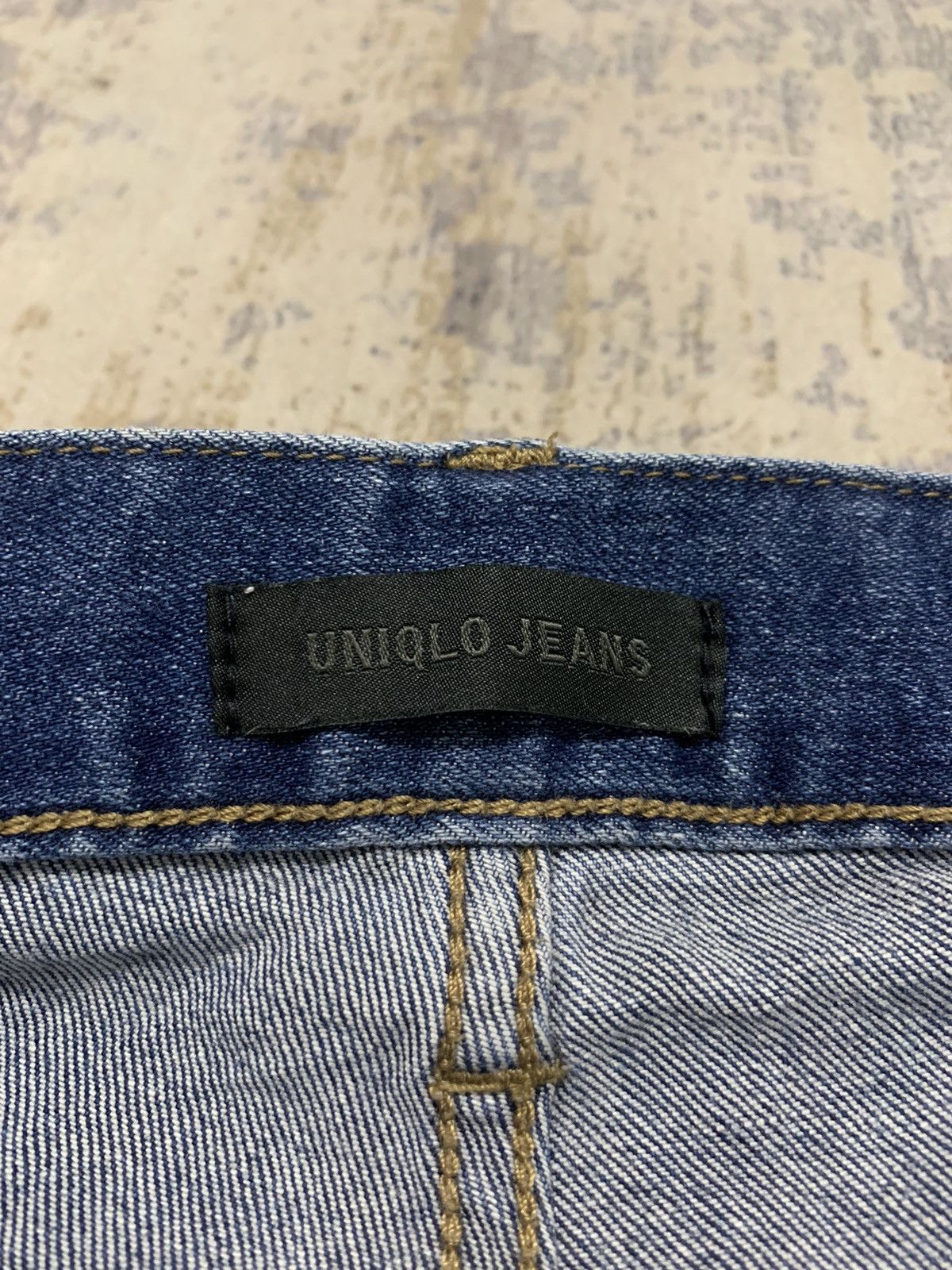 Japanese Brand Uniqlo Archive Style Distressed Slim Fit Denim Pants Size US 35 - 16 Thumbnail