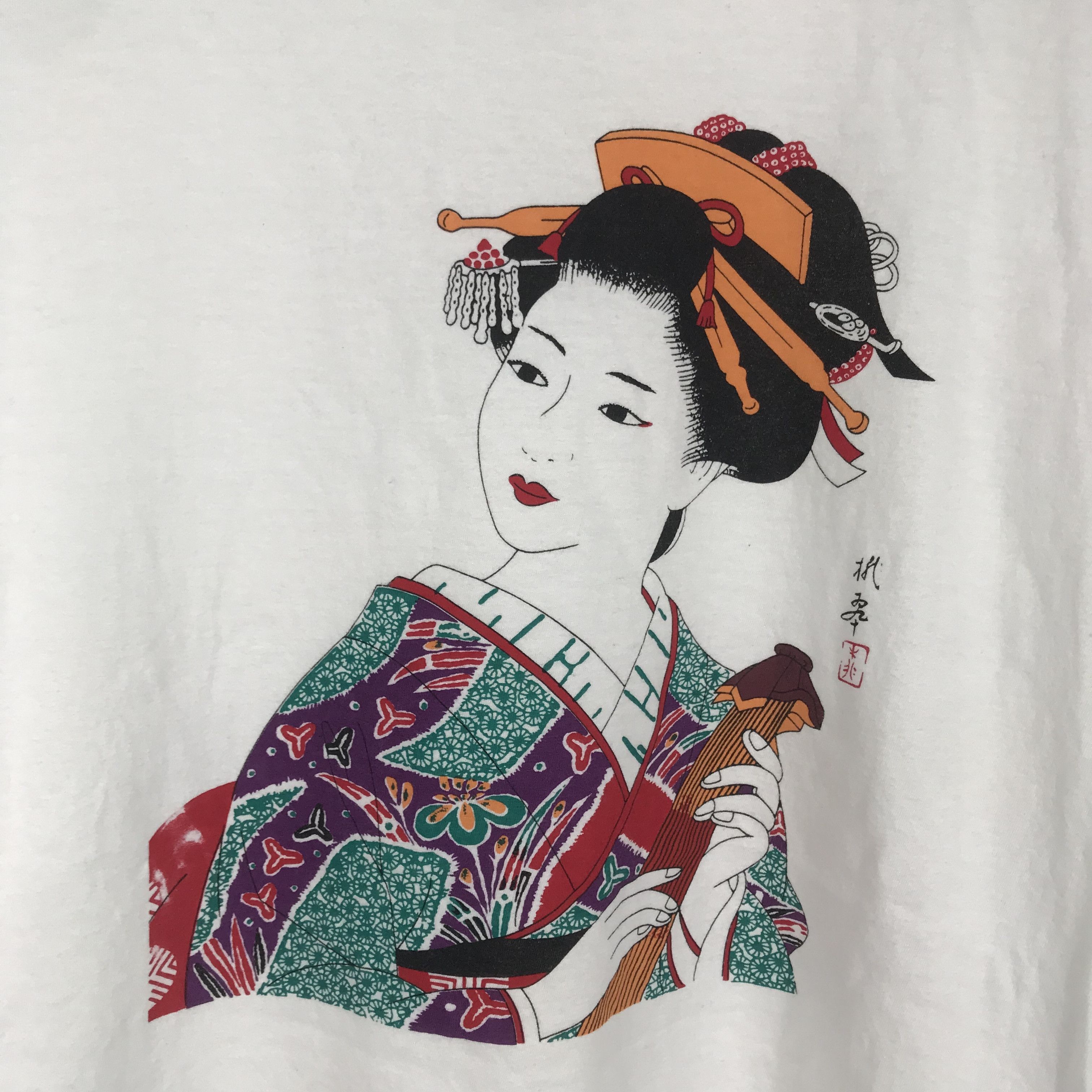 Japanese Brand Japan Shine T-shirt Vintage Art Geisha Big Logo Tee Size US M / EU 48-50 / 2 - 3 Thumbnail