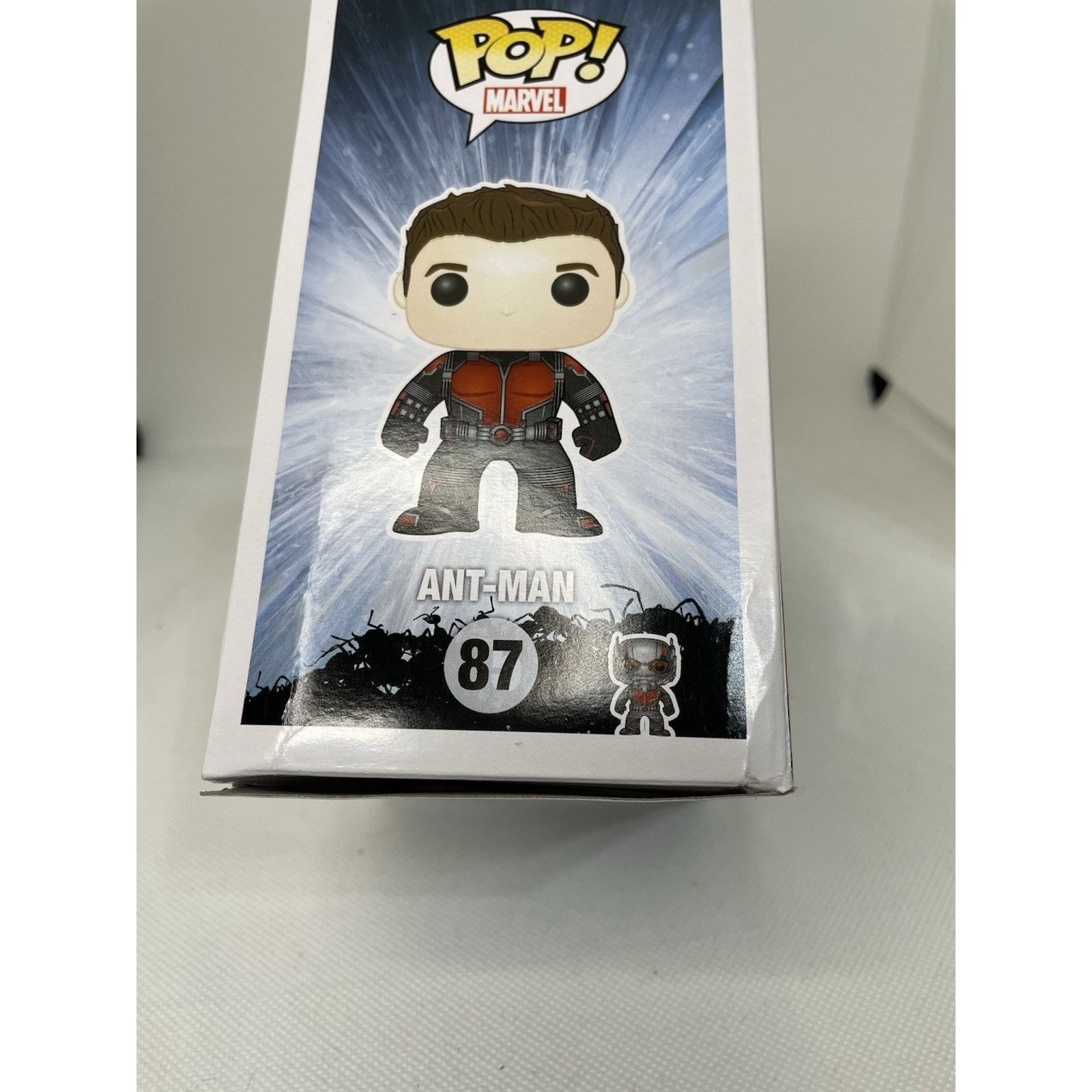 Marvel Comics Funko Pop! Ant-Man (Unmasked) #85 - With Small Ant-Man Size ONE SIZE - 10 Thumbnail
