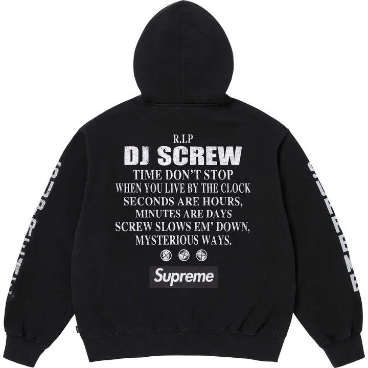 Supreme Supreme DJ Screw Zip up hoodie black Size US XL / EU 56 / 4 - 2 Thumbnail