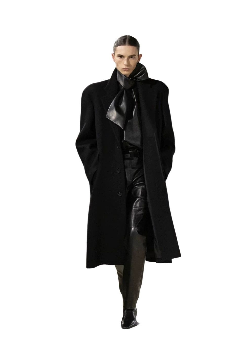 Saint Laurent Paris Saint Laurent Lambskin Leather Bow Jacket Size M Size US M / EU 48-50 / 2 - 1 Thumbnail