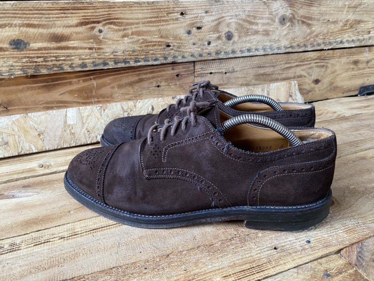 Alden Alden oxford brown suede cap-toe leather shoes sz 8E Size US 8 / EU 41 - 8 Thumbnail