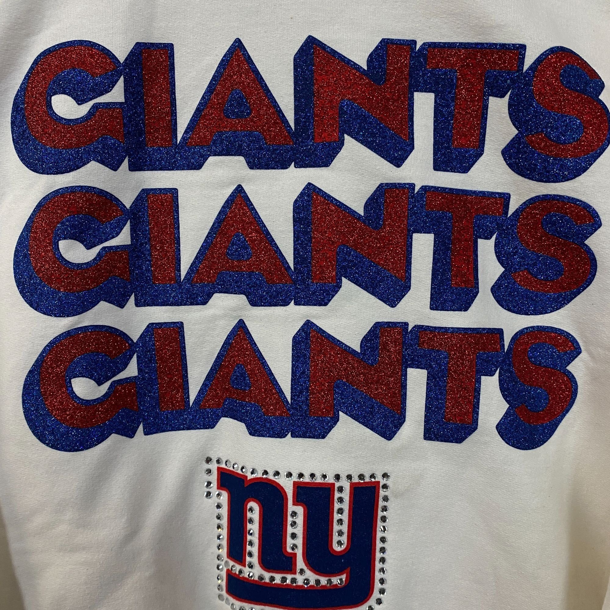 Junk Food Junk Food Clothing New York Giants Repeat Bling Glitter Crew Size US M / EU 48-50 / 2 - 4 Thumbnail