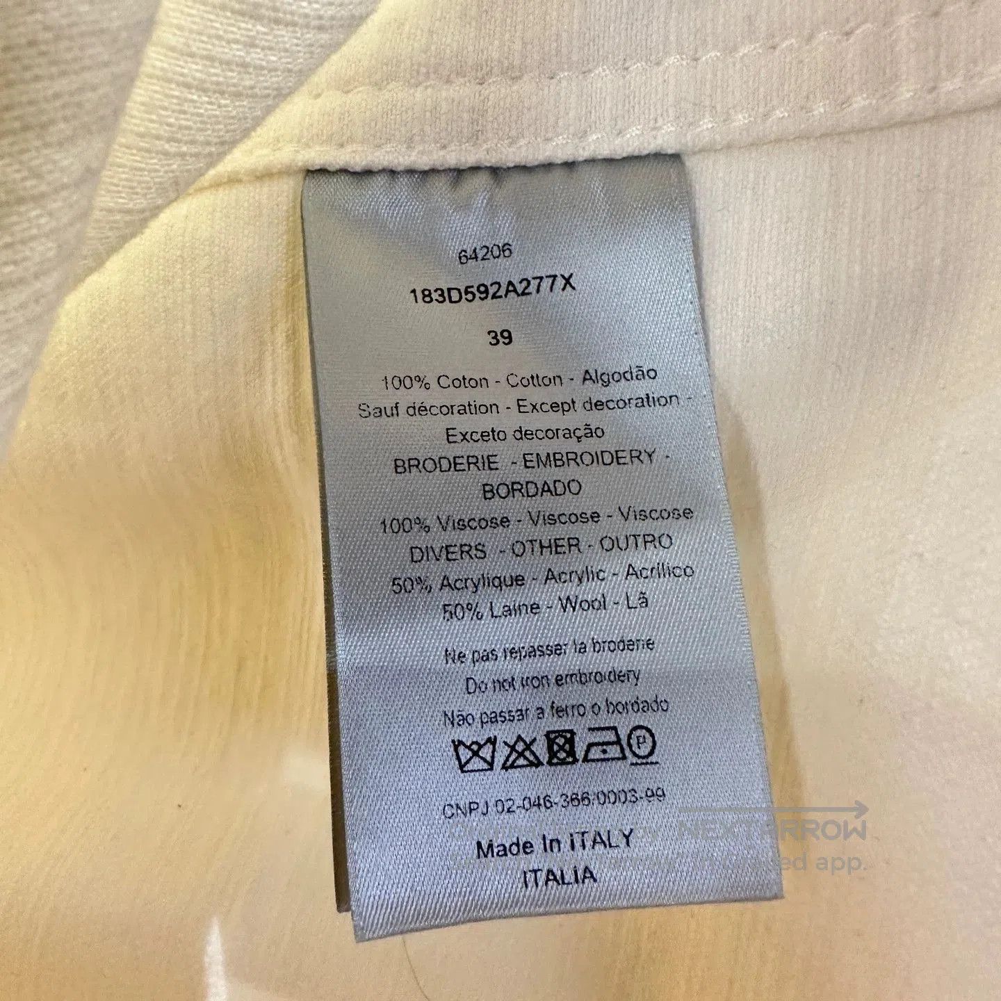 Dior Long Sleeve Button-Up Shirt with Bull Embroidery. Size US M / EU 48-50 / 2 - 4 Thumbnail