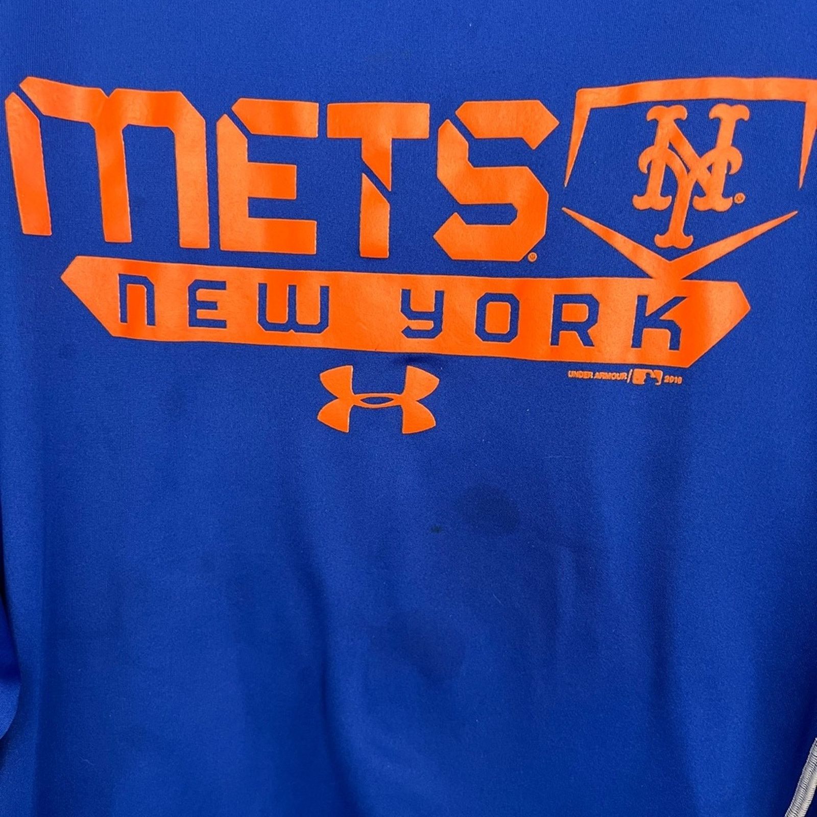 Under Armour Mens Under Armour New York Mets Hoodie Blue Orange XL 2016 Size US XL / EU 56 / 4 - 3 Thumbnail