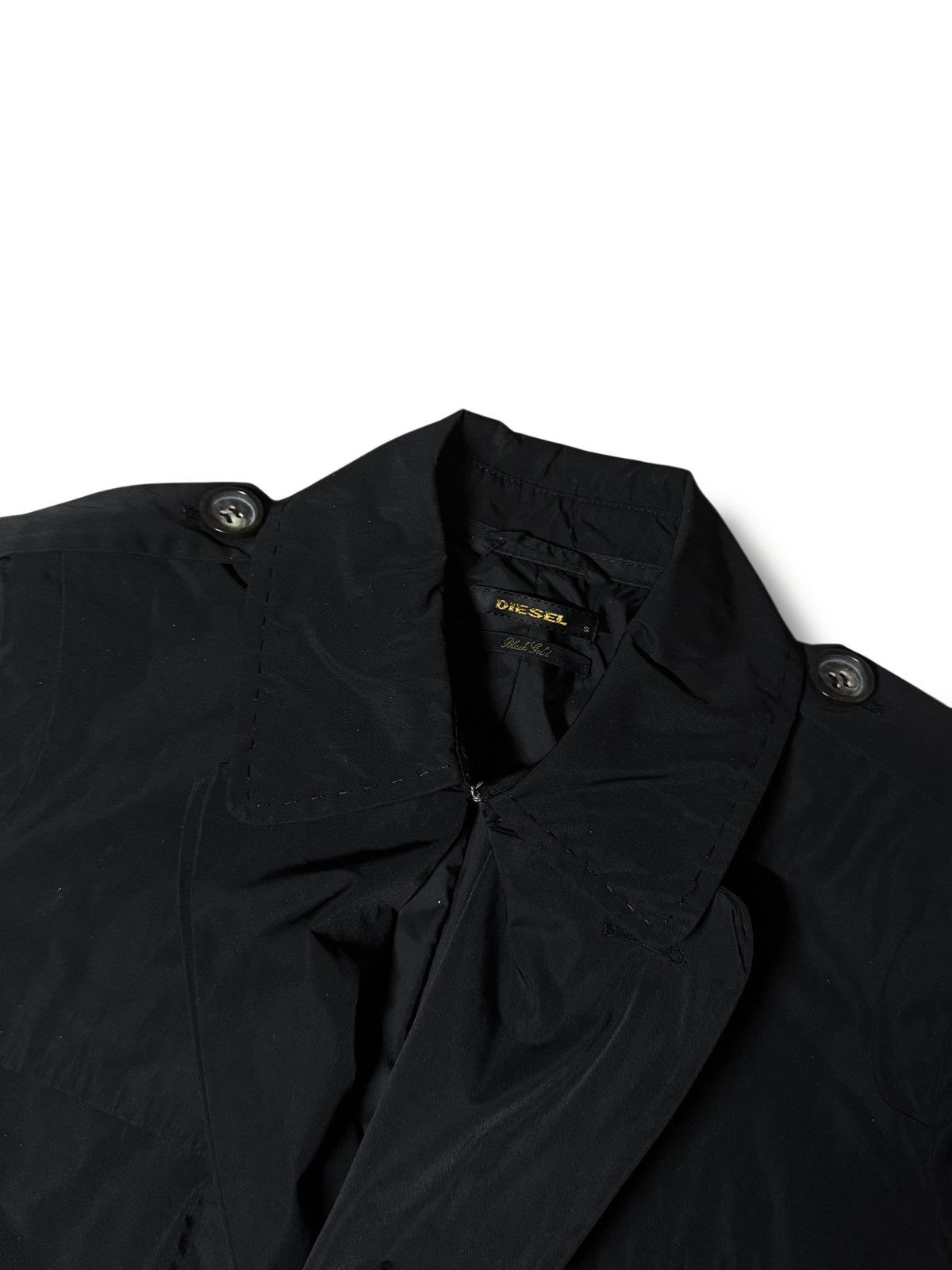 Diesel Diesel Black Gold Trench Coat Jacket Size S / US 4 / IT 40 - 9 Thumbnail