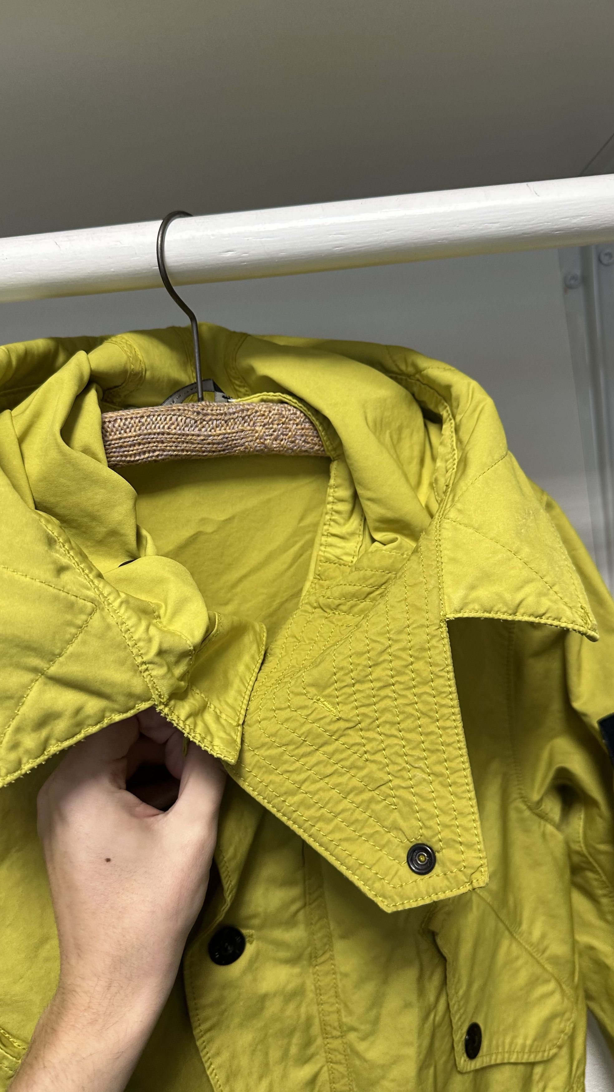 Stone Island Stone Island Yellow David TC Garment Dyed Parka Jacket Size US S / EU 44-46 / 1 - 16 Thumbnail