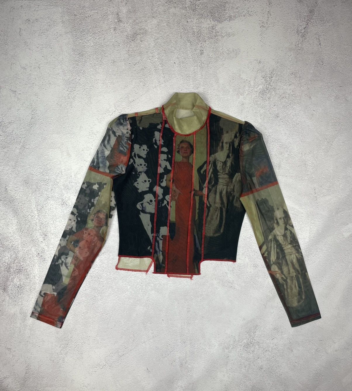 Designer × Japanese Brand Save The Queen Jean Paul Gaultier Style Mesh Top Blouses Size M / US 6-8 / IT 42-44 - 1 Thumbnail