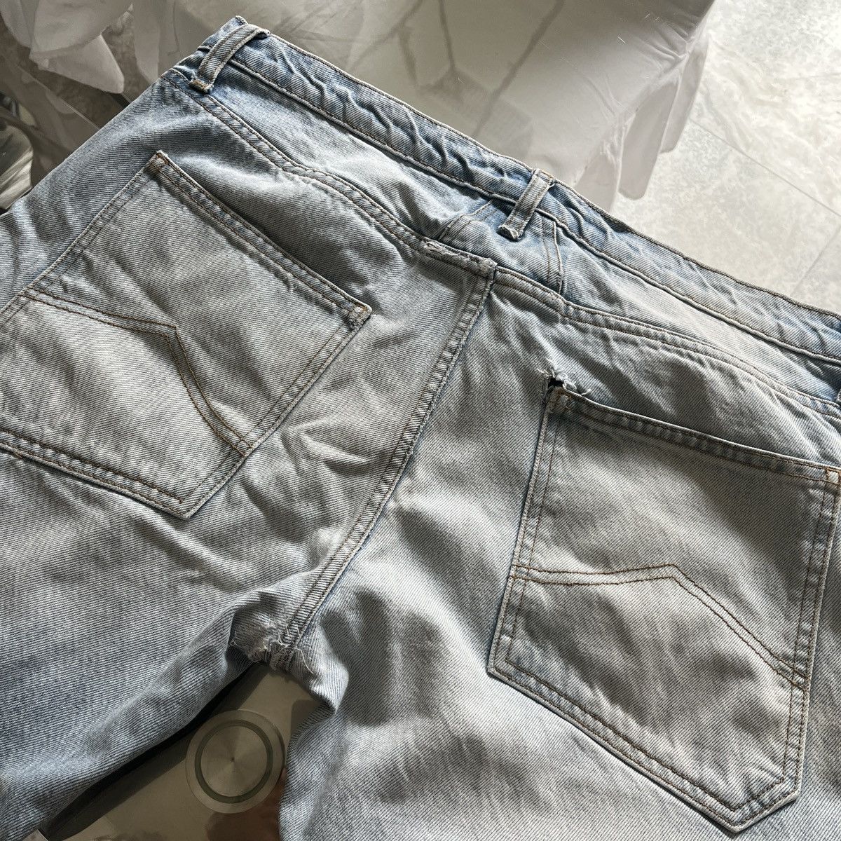 Rhude Rhude Bleach Washed Denim Jeans Size US 34 / EU 50 - 7 Thumbnail