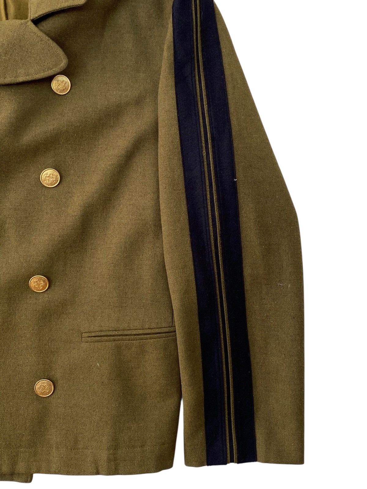 Jean Paul Gaultier Jean Paul Gaultier Archive FW89 Military Pea Coat Striped Size US M / EU 48-50 / 2 - 8 Thumbnail
