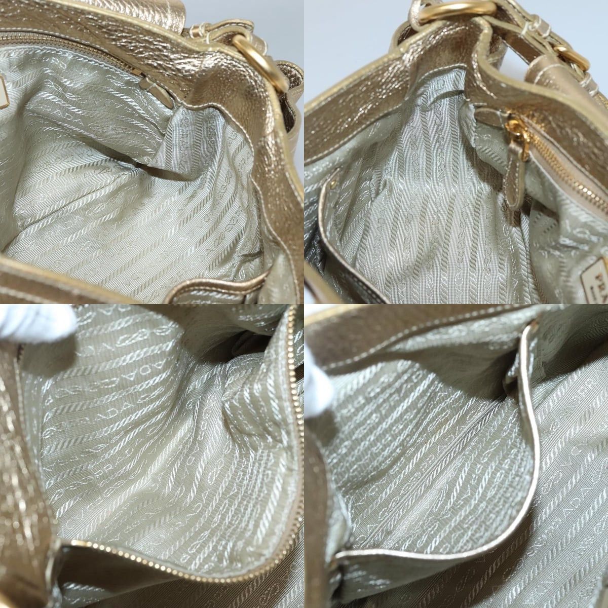 Prada PRADA Shoulder Bag Leather Gold Tone Size ONE SIZE - 12 Thumbnail