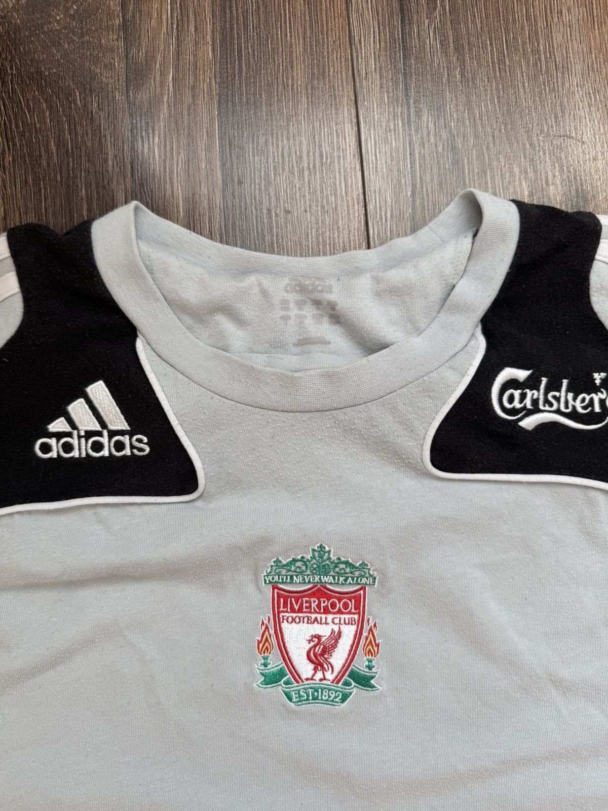 Adidas Adidas Liverpool 08/09 men's cotton traning jarsey Size US L / EU 52-54 / 3 - 3 Thumbnail
