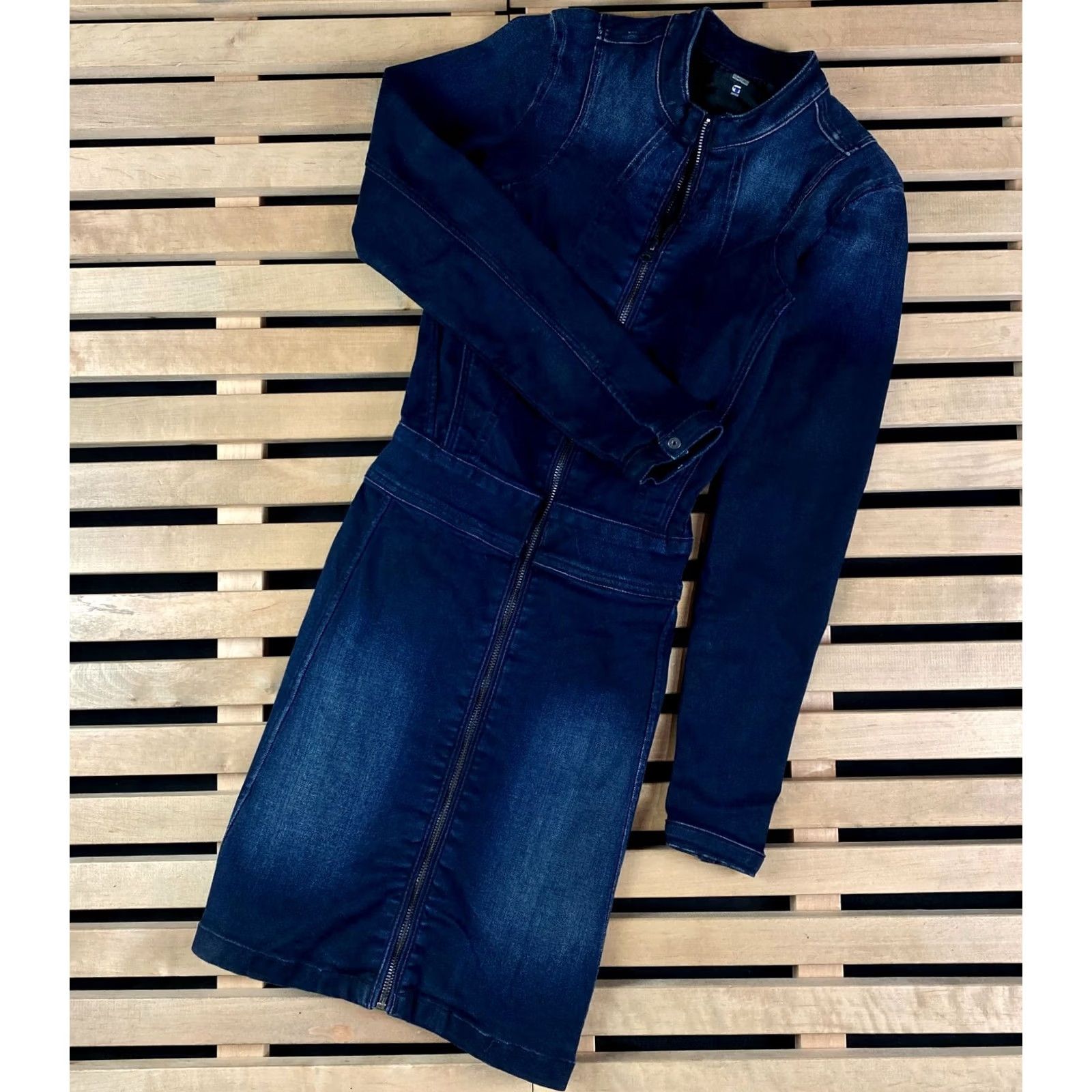mm6 denim dress Asymmetrical Sleeveless design with shirt Love Shack Fancy Lyna charleston sc Length:Cafedral Length