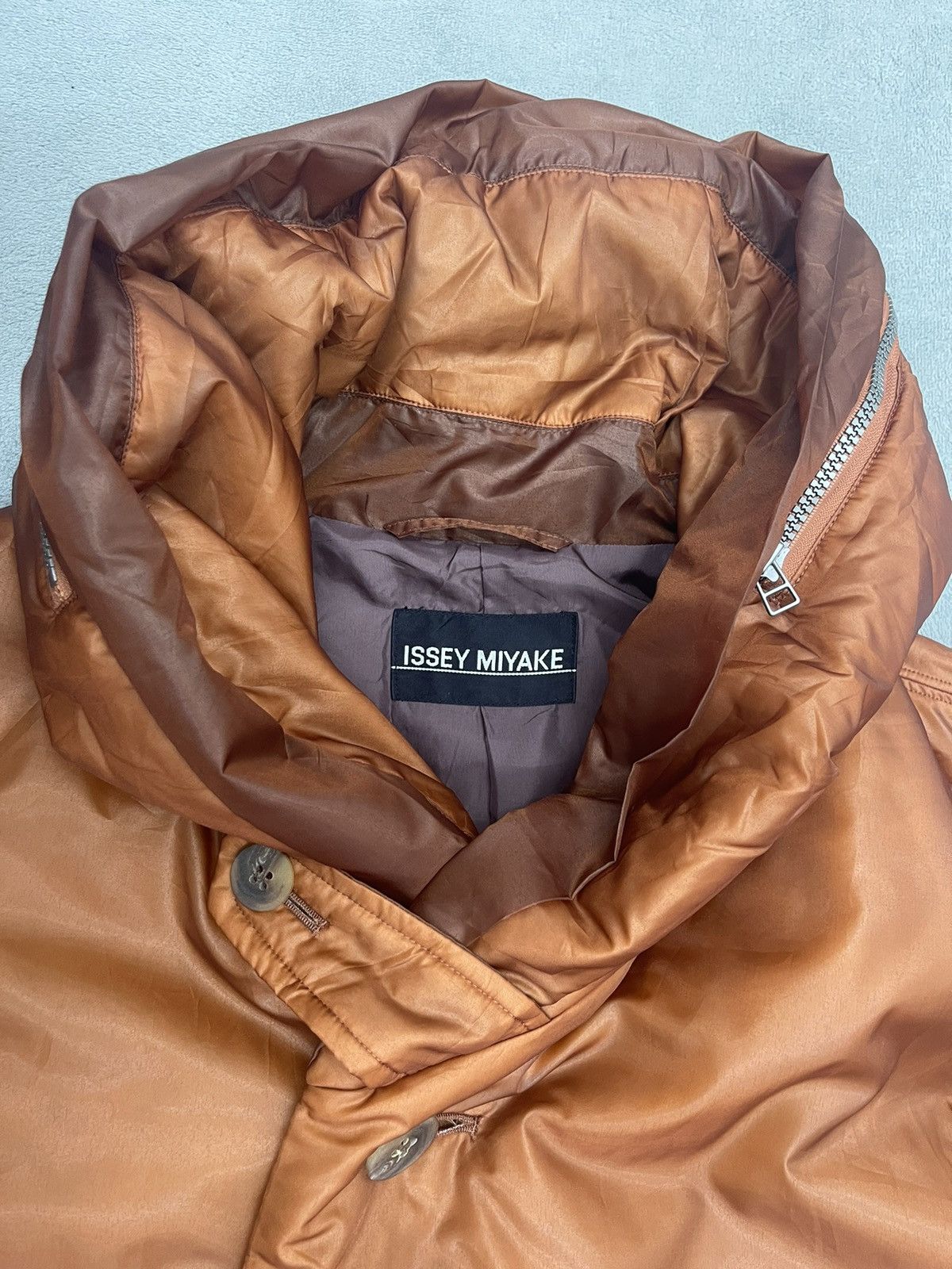 Issey Miyake RARE‼️🔥FW94 ISSEY MIYAKE BURNT ORANGE NYLON PUFFER COAT Size US M / EU 48-50 / 2 - 10 Thumbnail