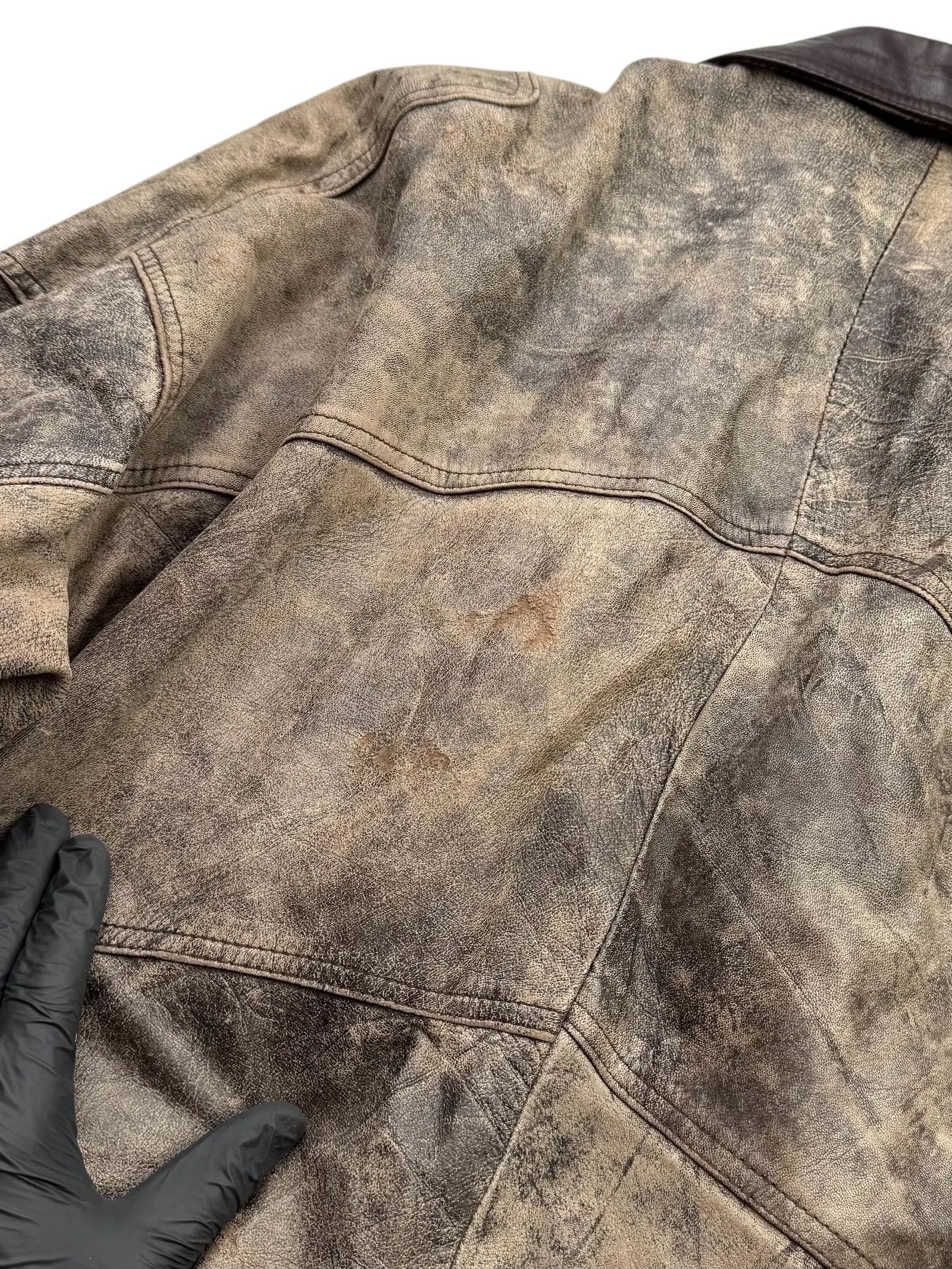 Other Vintage Time Faded Leather Jacket M115D15(E2)(V8) Size US XL / EU 56 / 4 - 13 Thumbnail