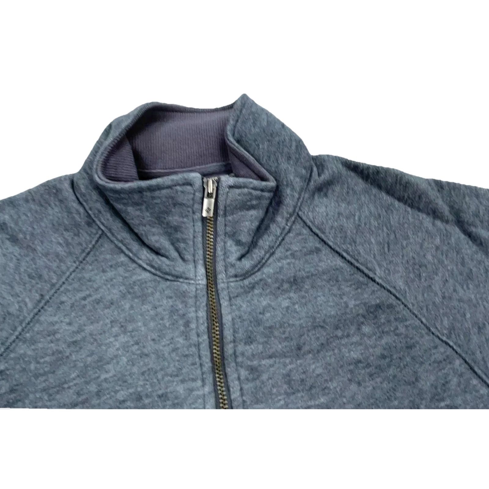 Vintage Columbia Sweatshirt Women Medium Gray Full Zip Fleece Jacket Ladies Knit Casual Activewear Modern Size M / US 6-8 / IT 42-44 - 3 Thumbnail