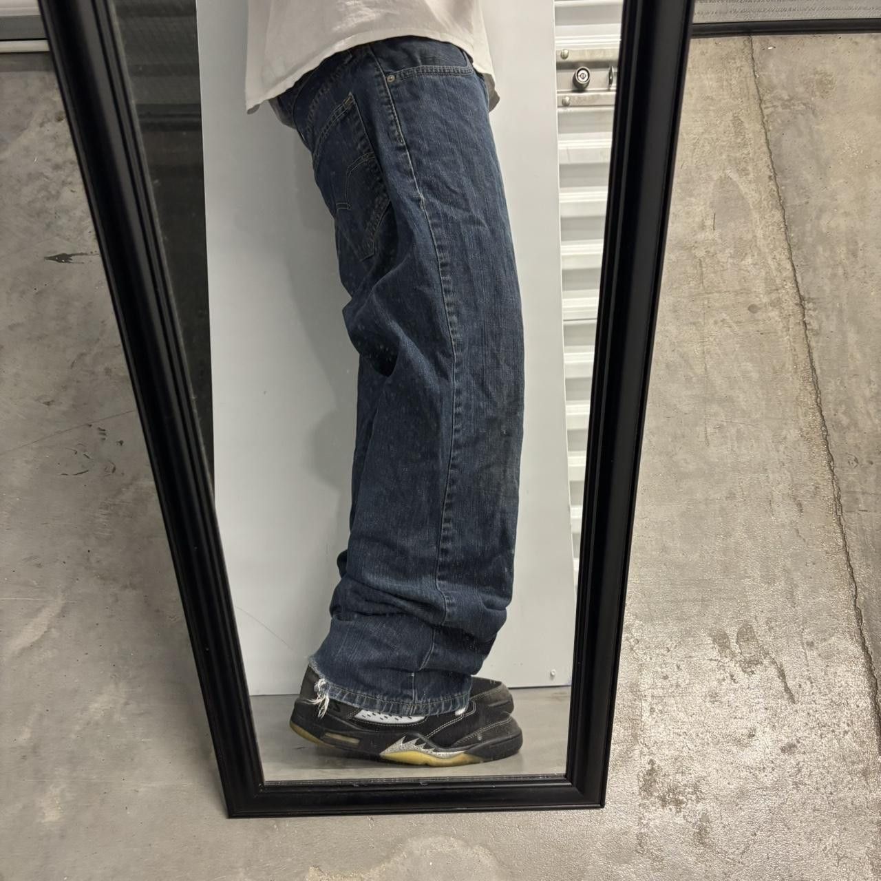 Levi's Crazy Vintage Y2K/2000s Grunge Levis Dark Wash Denim Jeans! 36x30 Size US 36 / EU 52 - 2 Thumbnail
