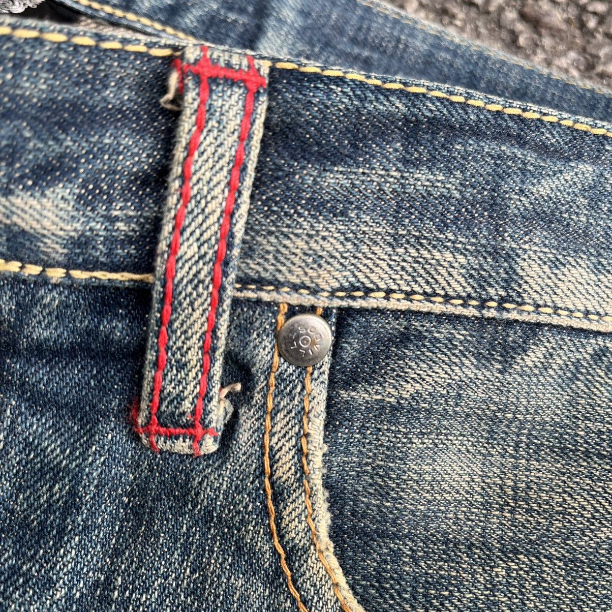 Japanese Brand Japanese Selvedge Denim Rusty Distressed Red Line Jeans Size US 34 / EU 50 - 8 Thumbnail
