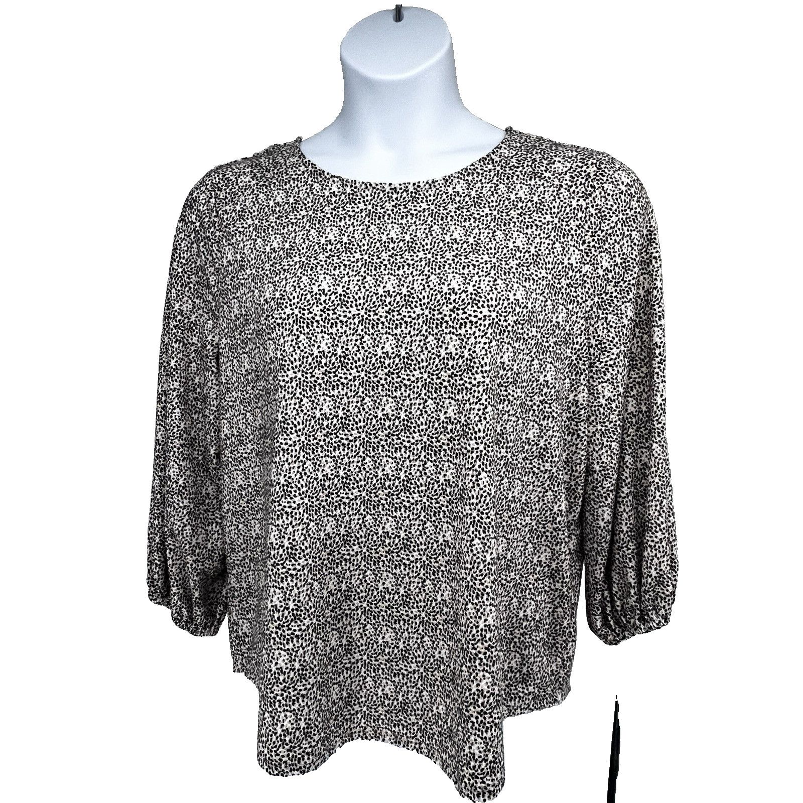 Adrianna Papell Adrianna Papell Pullover Blouse Top Shirt XL Animal Print Size XL / US 12-14 / IT 48-50 - 3 Thumbnail