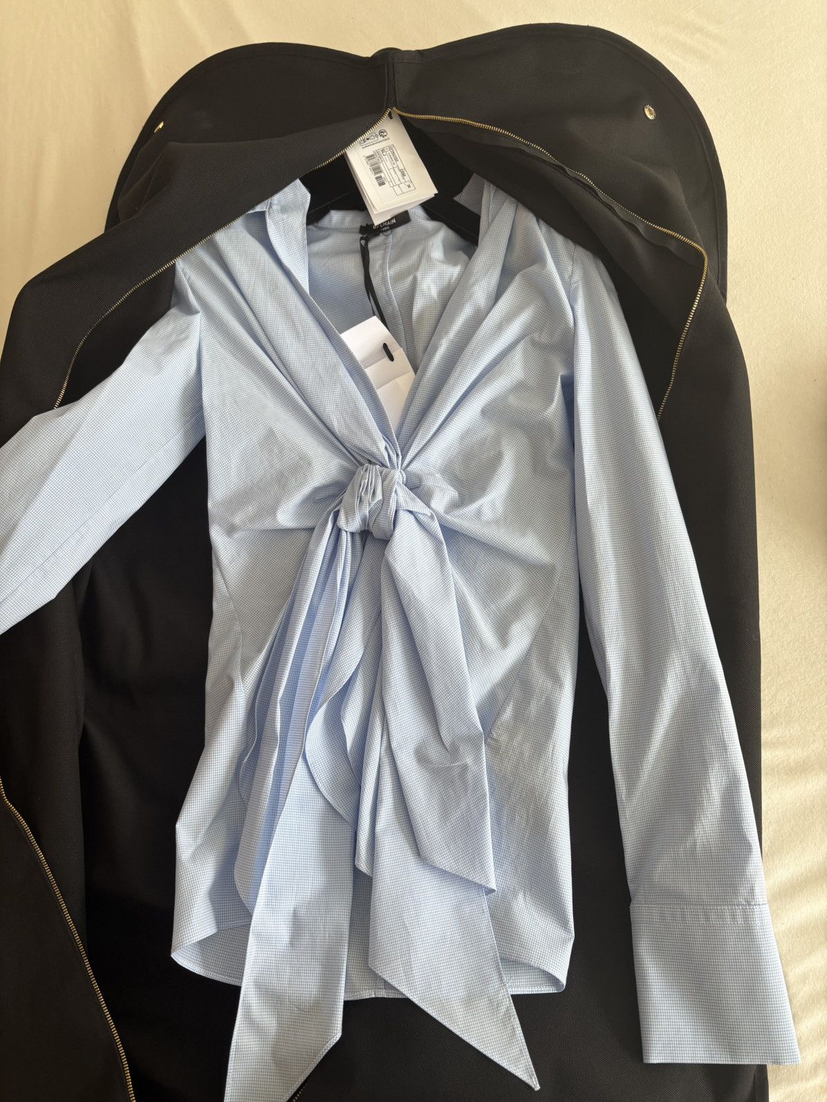 Balmain Mini gingham cotton poplin shirt Size XS / US 0-2 / IT 36-38 - 4 Thumbnail