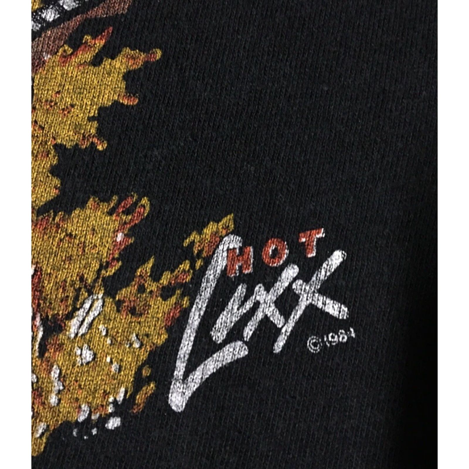 Vintage Vtg 80s Hot Lixx Rock Guitar Shirt XS Single Stitch Music Grunge Biker USA 70s Size US XS / EU 42 / 0 - 5 Thumbnail