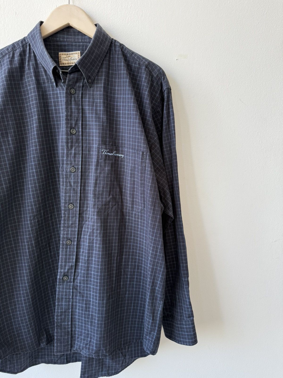 Burberry Thomas Burberry Vintage Mens Chek Shirts Size US XL / EU 56 / 4 - 3 Thumbnail