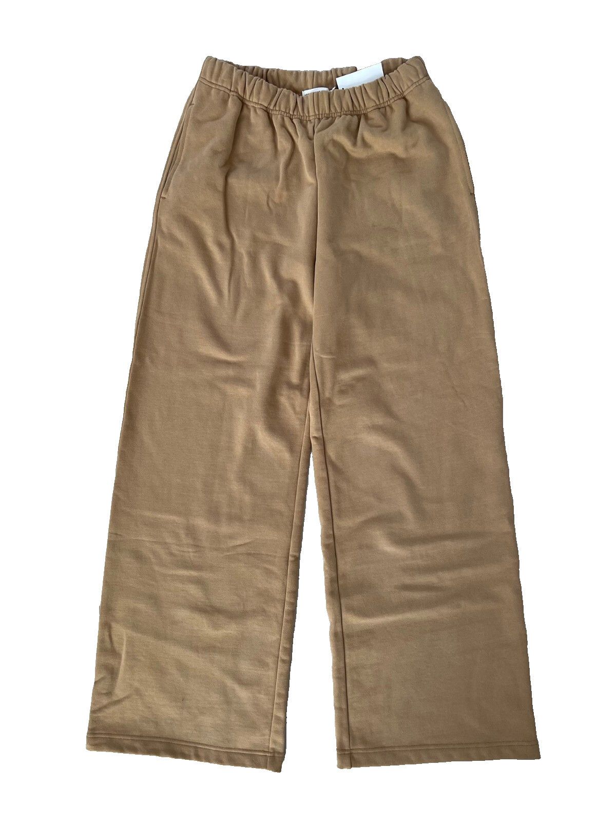 Good American Good American Palazzo Wide Leg Sweatpants Dark Beige ( 2 ) Size 26" / US 2 / IT 38 - 1 Thumbnail