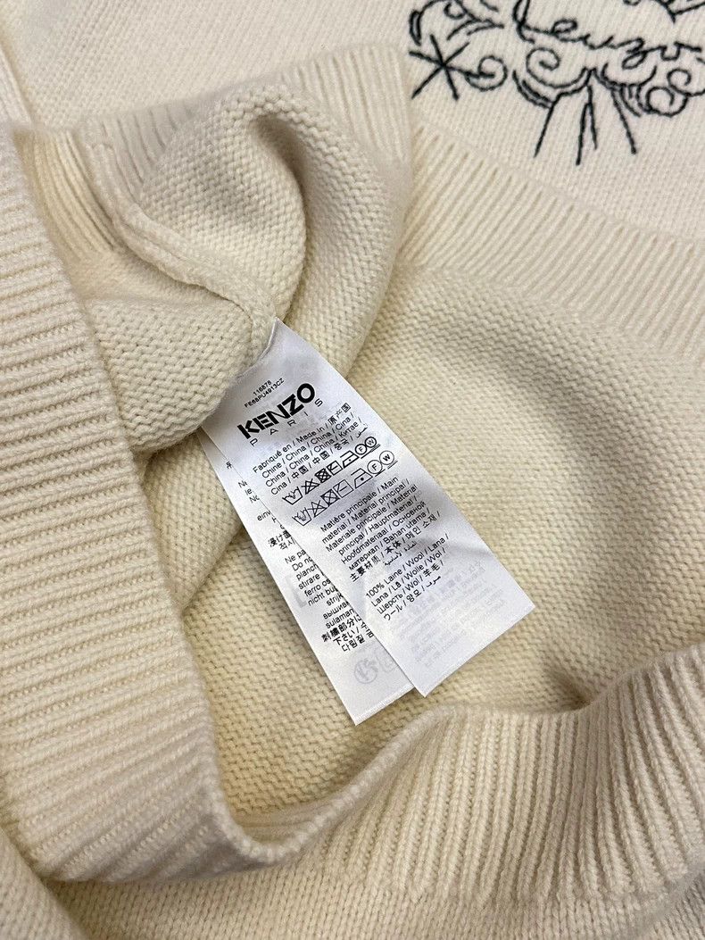 Kenzo KENZO Knitted sweater with tiger embroidery pattern for me Size US M / EU 48-50 / 2 - 4 Thumbnail