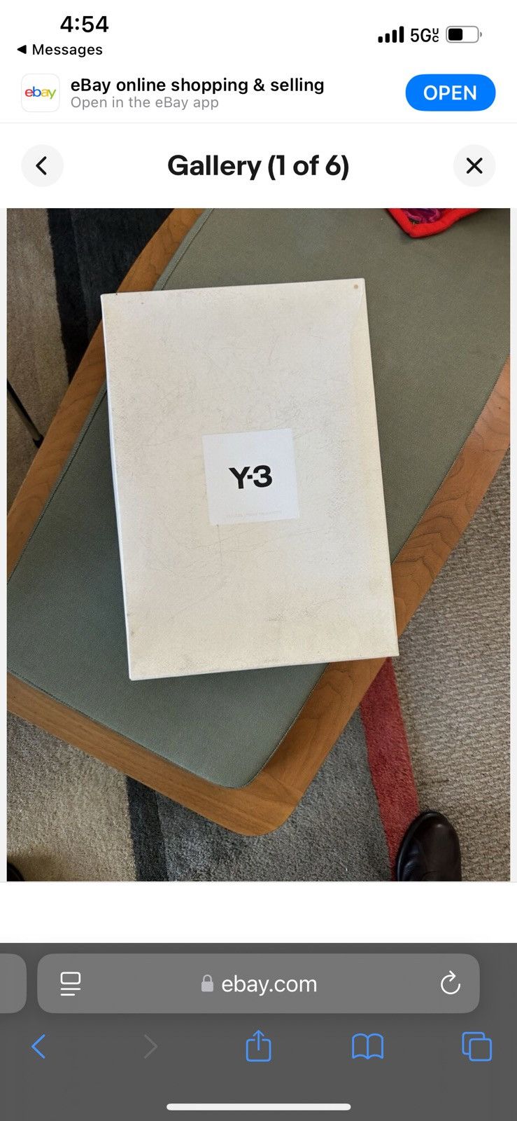 Y-3 Makura Leather Suede sneaker new Size US 12 / EU 45 - 5 Thumbnail