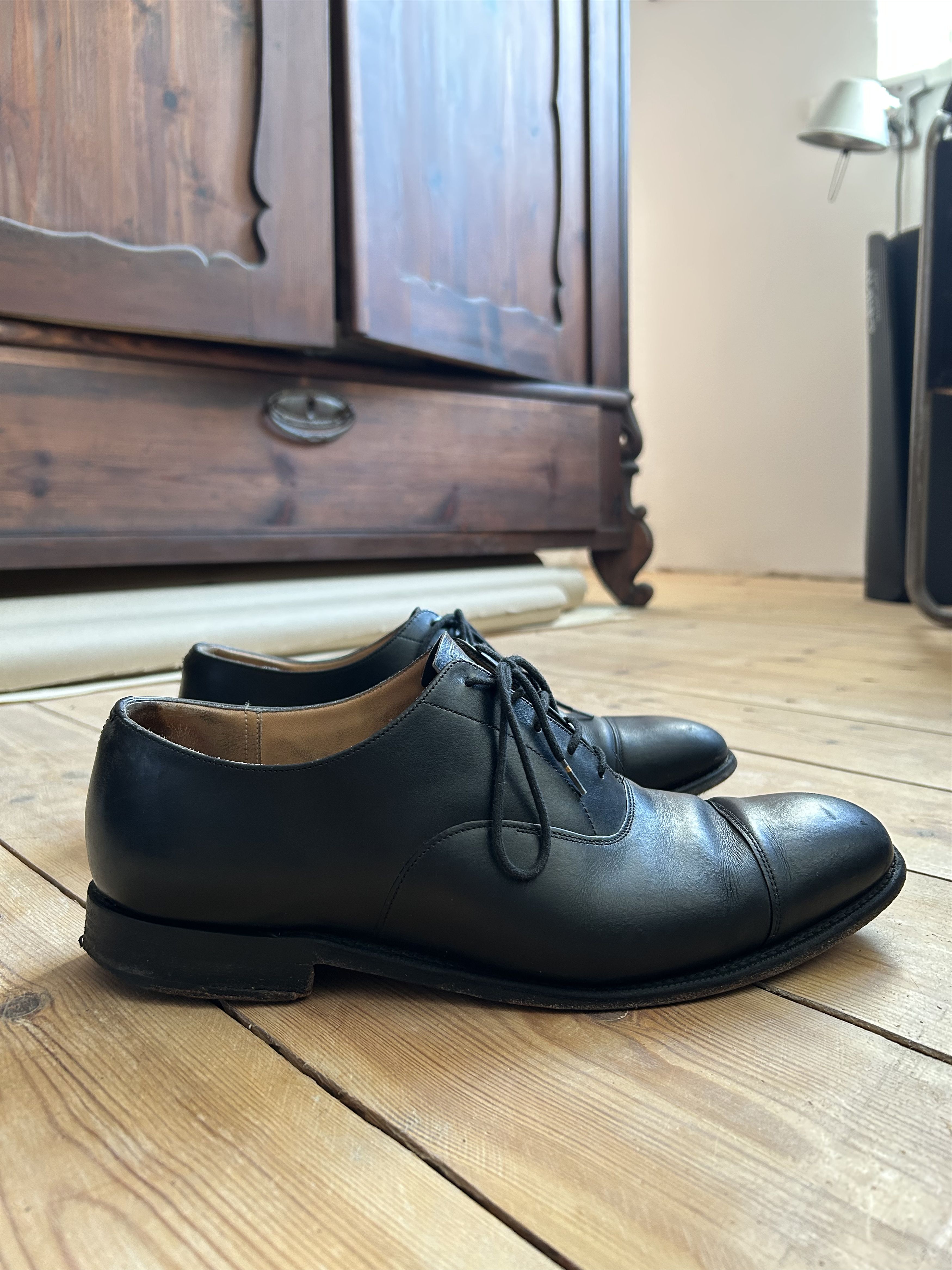 Church's Churchs Derby Cartmel Black Dress Shoes Size US 10.5 / EU 43-44 - 1 Thumbnail