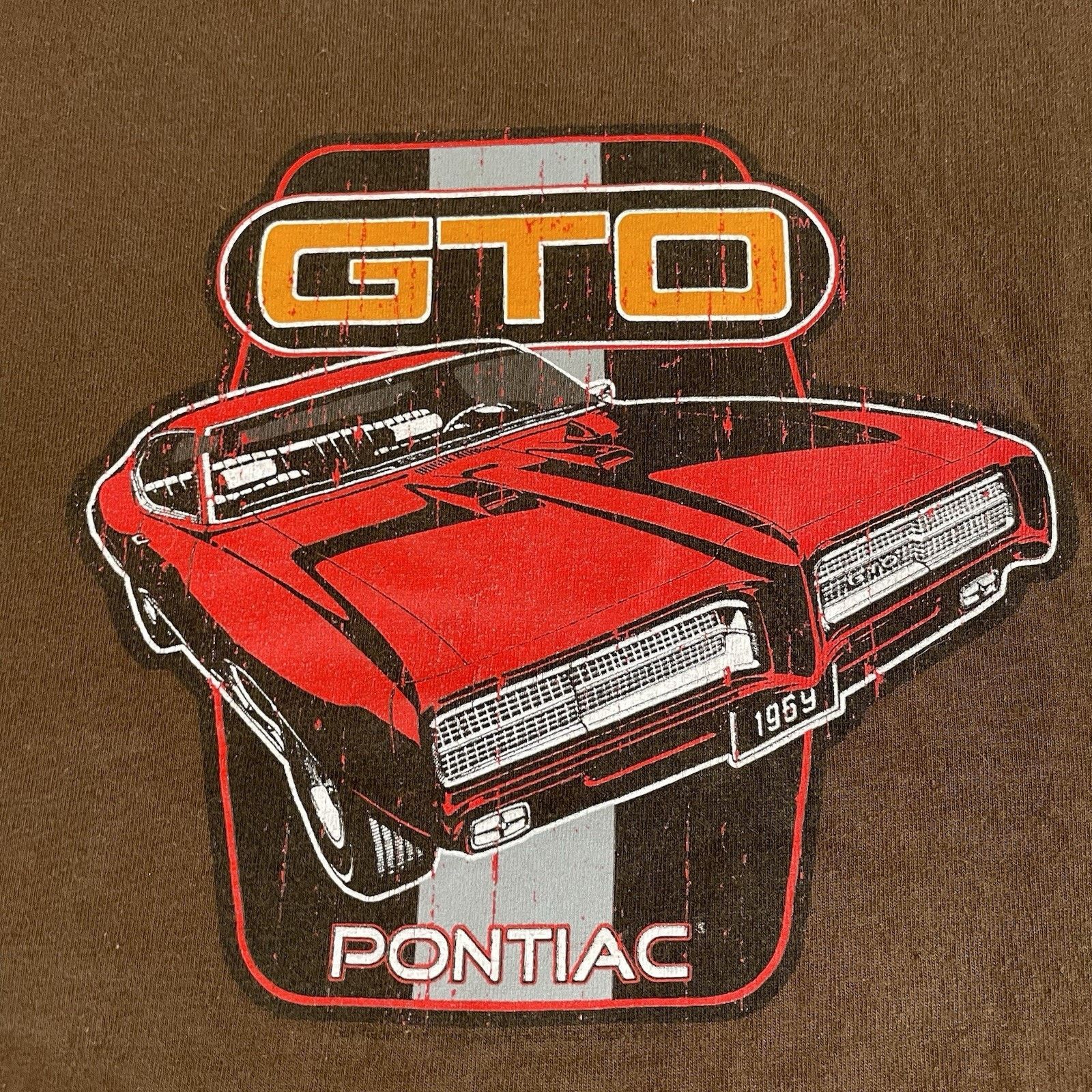MCM Vintage Pontiac GTO Brown Top Heavy T-Shirt Size Large Size US L / EU 52-54 / 3 - 2 Thumbnail