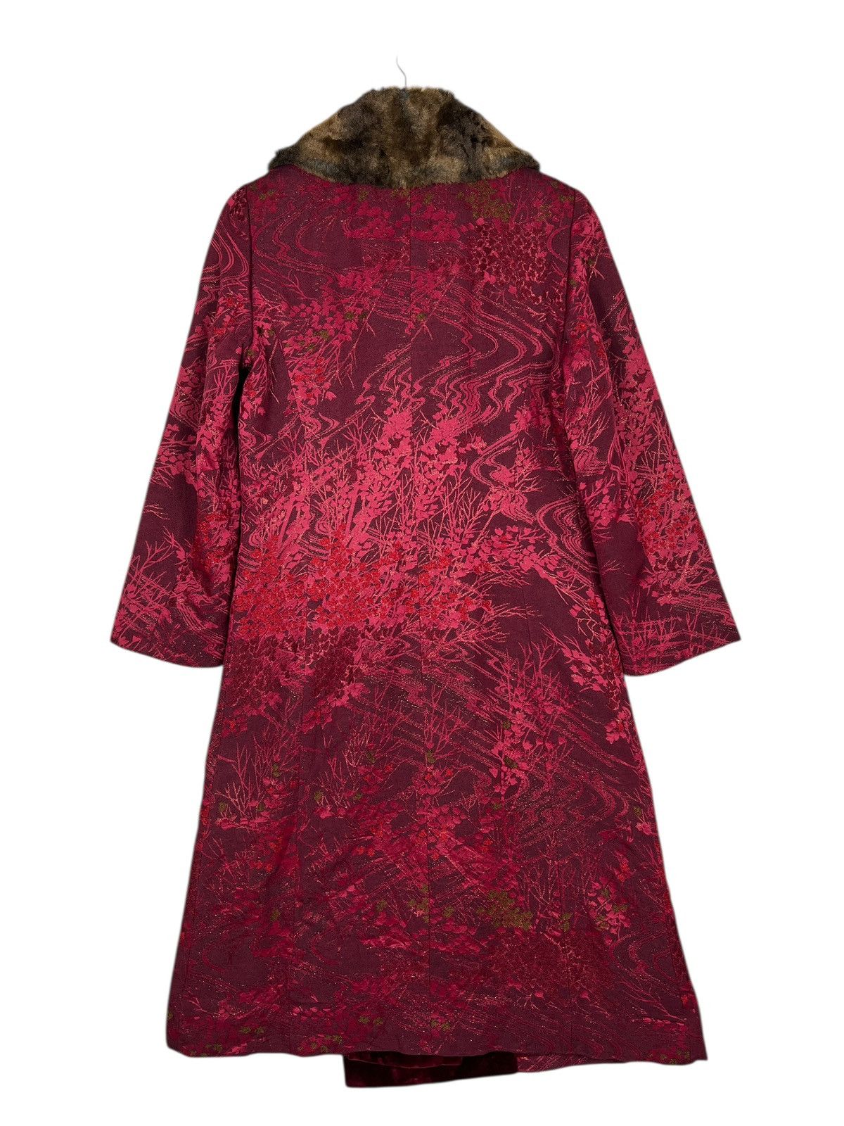 Kenzo Kenzo Paris Jacquard Coat With Faux Fur Made In France Size M / US 6-8 / IT 42-44 - 6 Thumbnail