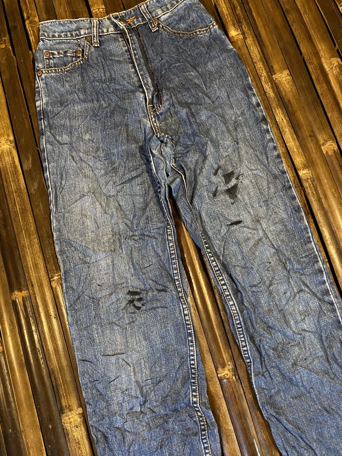Japanese Brand × Levi's × Vintage LEVIS 515 DENIM PANTS Size 24" / US 00 / IT 34 - 2 Thumbnail