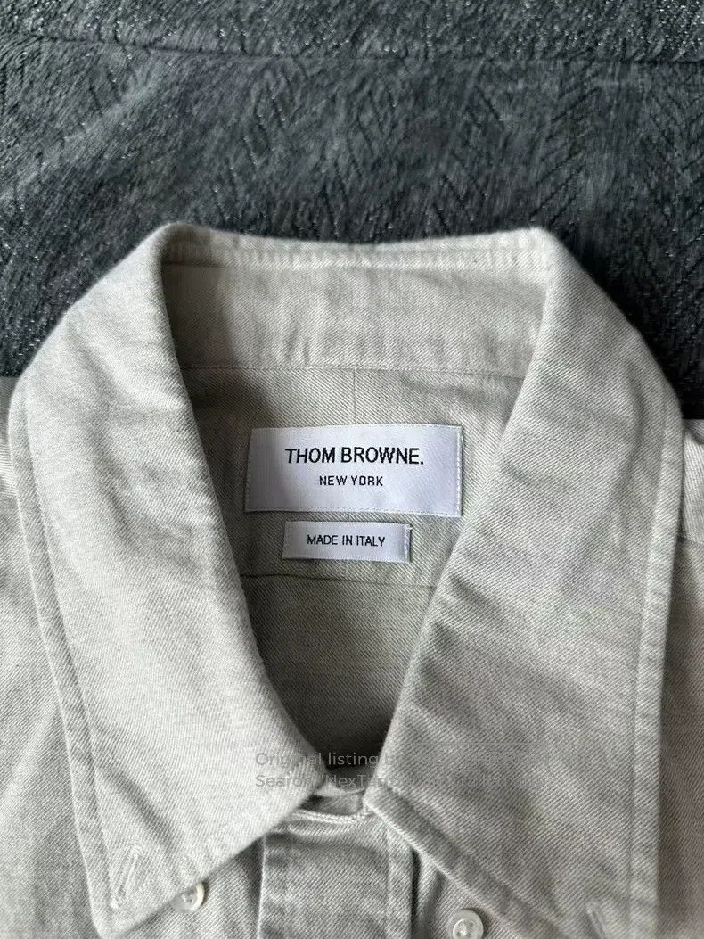 Thom Browne Thom Browne Gray Patch Pocket Shirt Size US XXL / EU 58 / 5 - 3 Thumbnail
