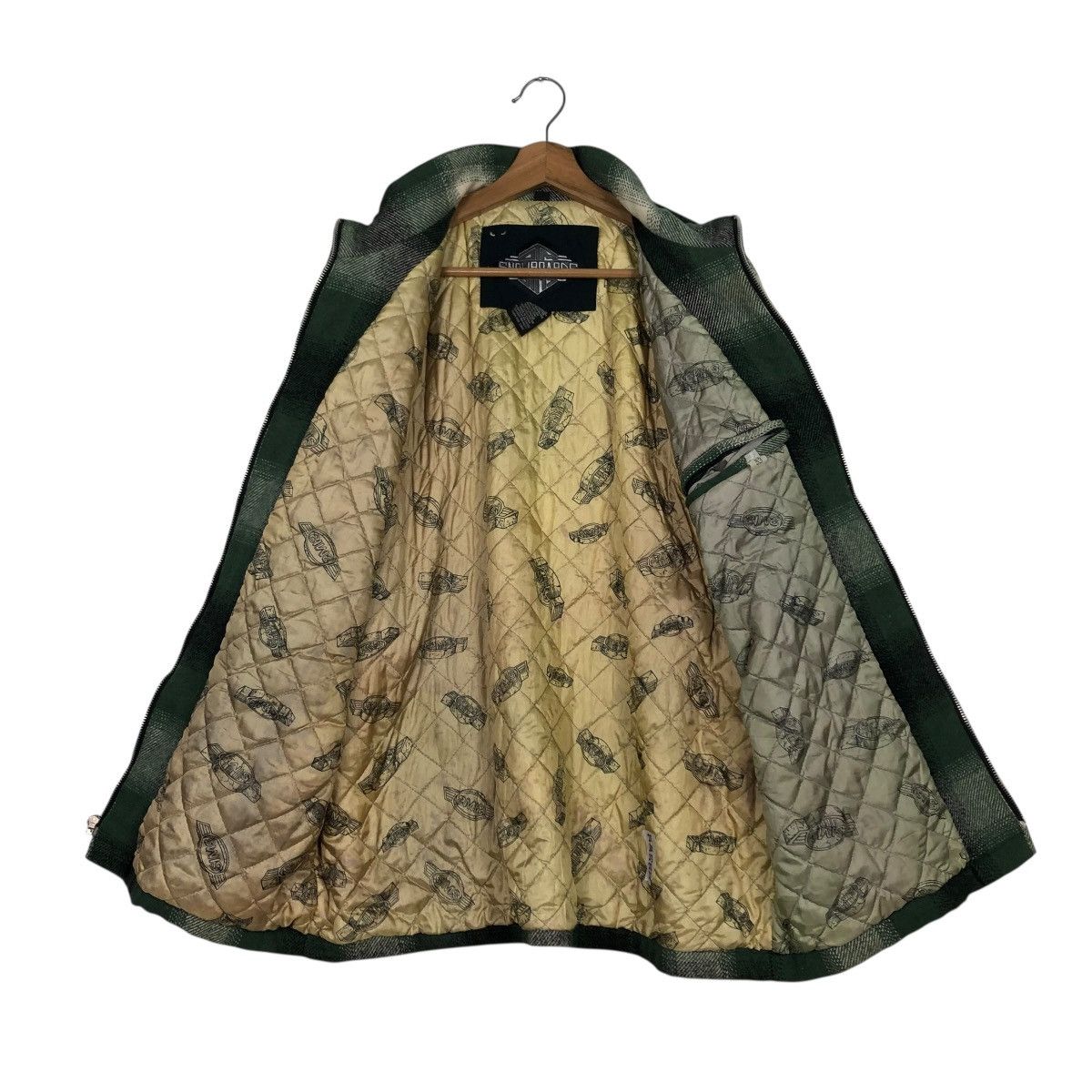 Japanese Brand 🔥VINTAGE WOOL ZIPPER JACKET SNOWBOARDS SIMS TARTAN DESIGN Size US S / EU 44-46 / 1 - 15 Thumbnail