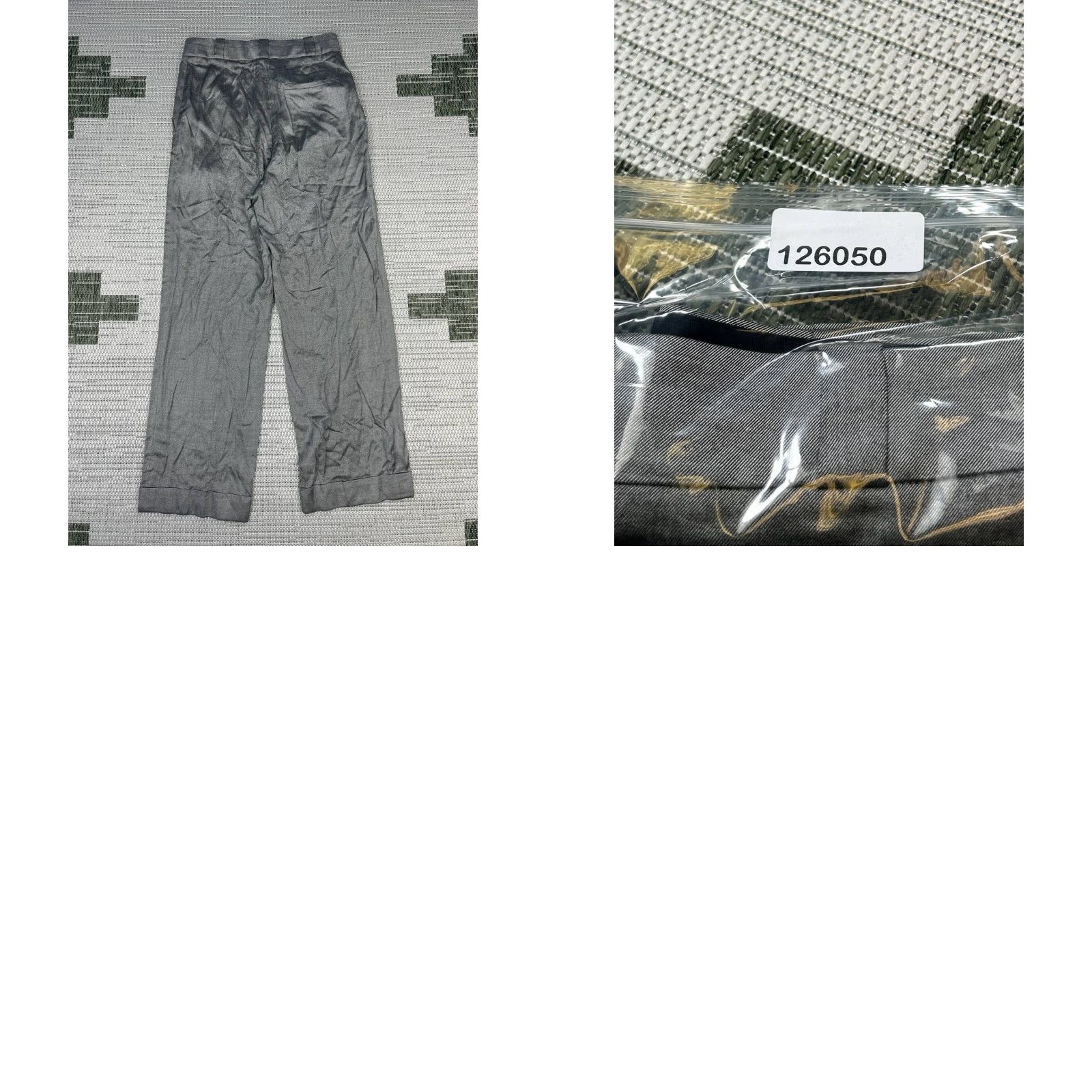 Theory Theory Dress Pants Womens 2 Straight Flat Front Zip Gray Silk Blend Cuff Dress Pants Womens 2 Gray Theory Size 26" / US 2 / IT 38 - 8 Thumbnail
