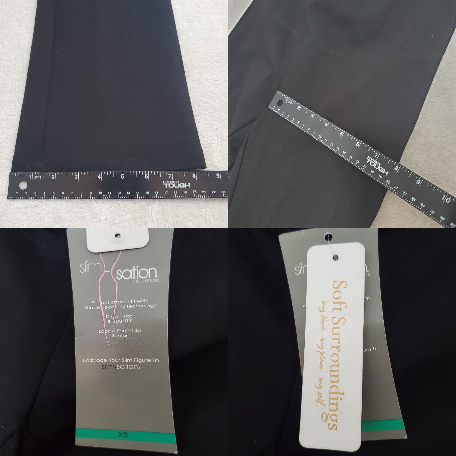 Soft Surroundings Soft Surroundings Pants Womens XS Black Slim Sation Pull On Bootcut Stretch Size 26" / US 2 / IT 38 - 8 Thumbnail