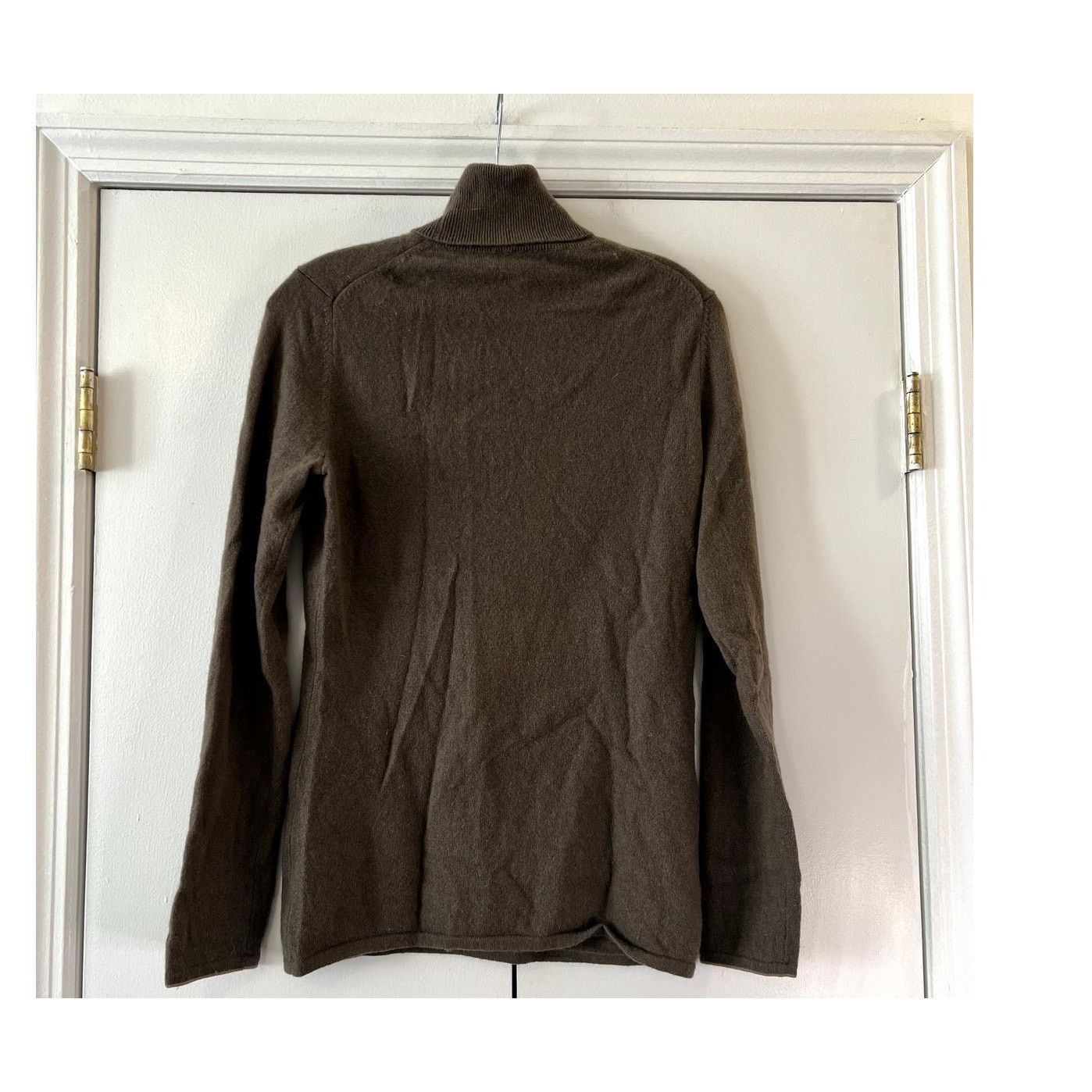 Saks Fifth Avenue Saks Fifth Avenue Brown Turtleneck sweater Wool Cashmere Size M / US 6-8 / IT 42-44 - 5 Thumbnail