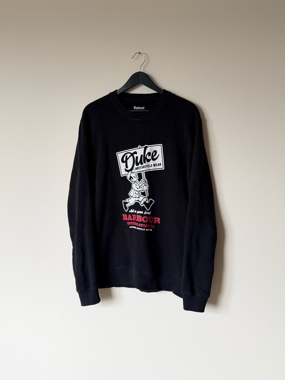 Barbour Barbour International Black Sweatshirt Size M Size US M / EU 48-50 / 2 - 7 Thumbnail