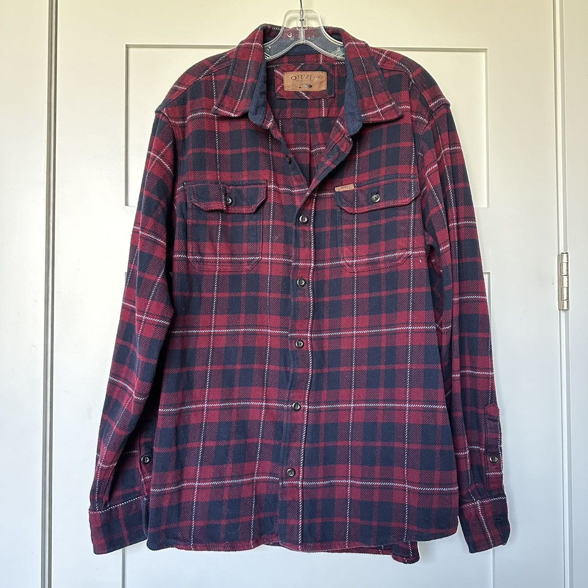 Orvis Orvis Heavy Weight Double Brushed Flannel Button-up Shirt Size US L / EU 52-54 / 3 - 1 Thumbnail