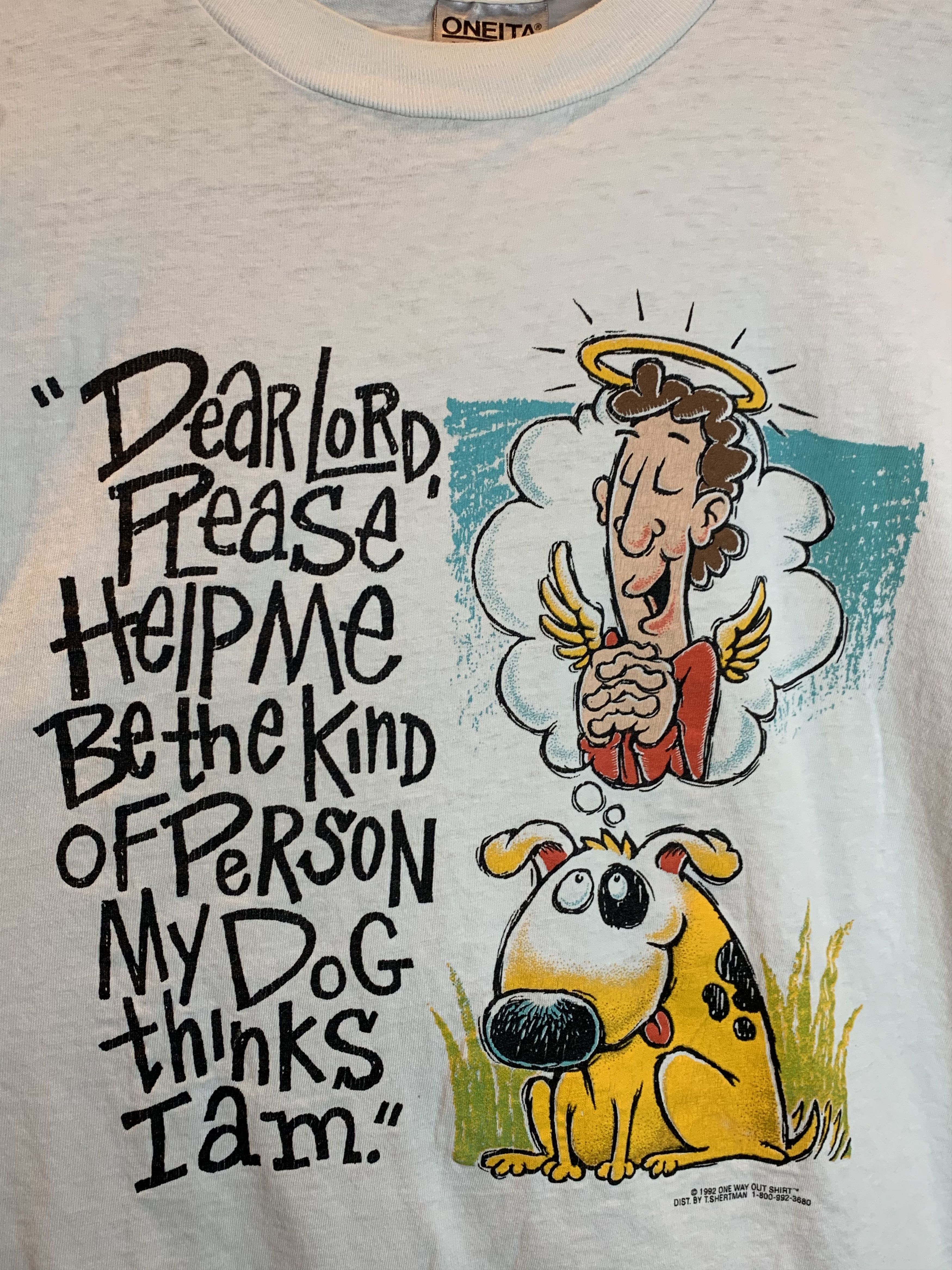 Vintage RARE* Vintage Dear Lord Jesus Dog Christ Single Stitch Shirt Size US XL / EU 56 / 4 - 2 Thumbnail